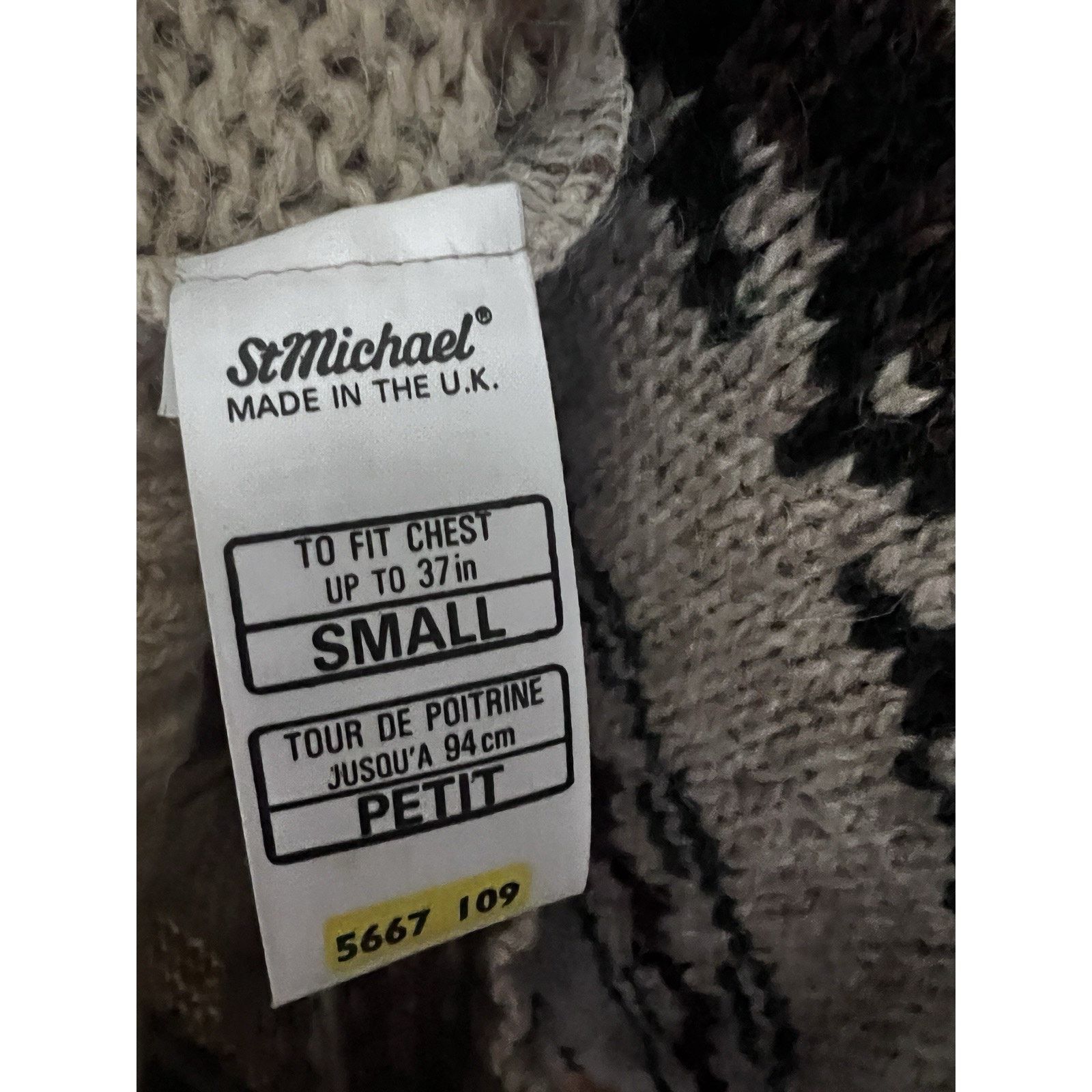 Vintage Vintage UK Pure Wool Fair Isle Fisherman Sweater Small Size US S / EU 44-46 / 1 - 7 Thumbnail