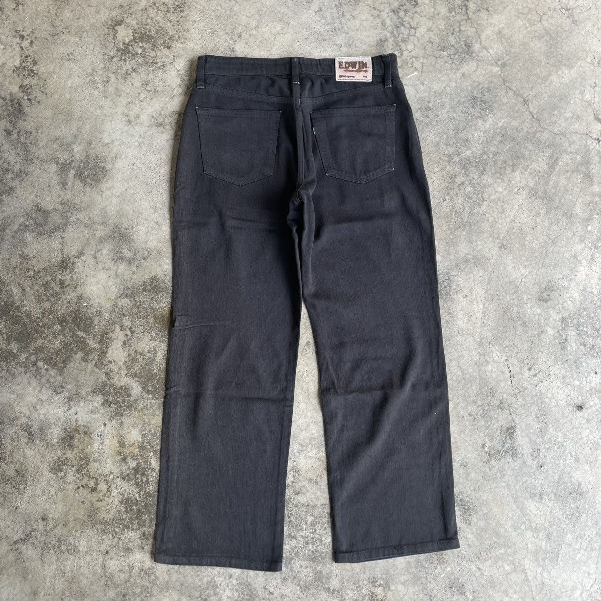 Edwin 🔥Vintage Edwin Soft Flex Super Black Relaxed Denim Jeans Size US 32 / EU 48 - 4 Thumbnail