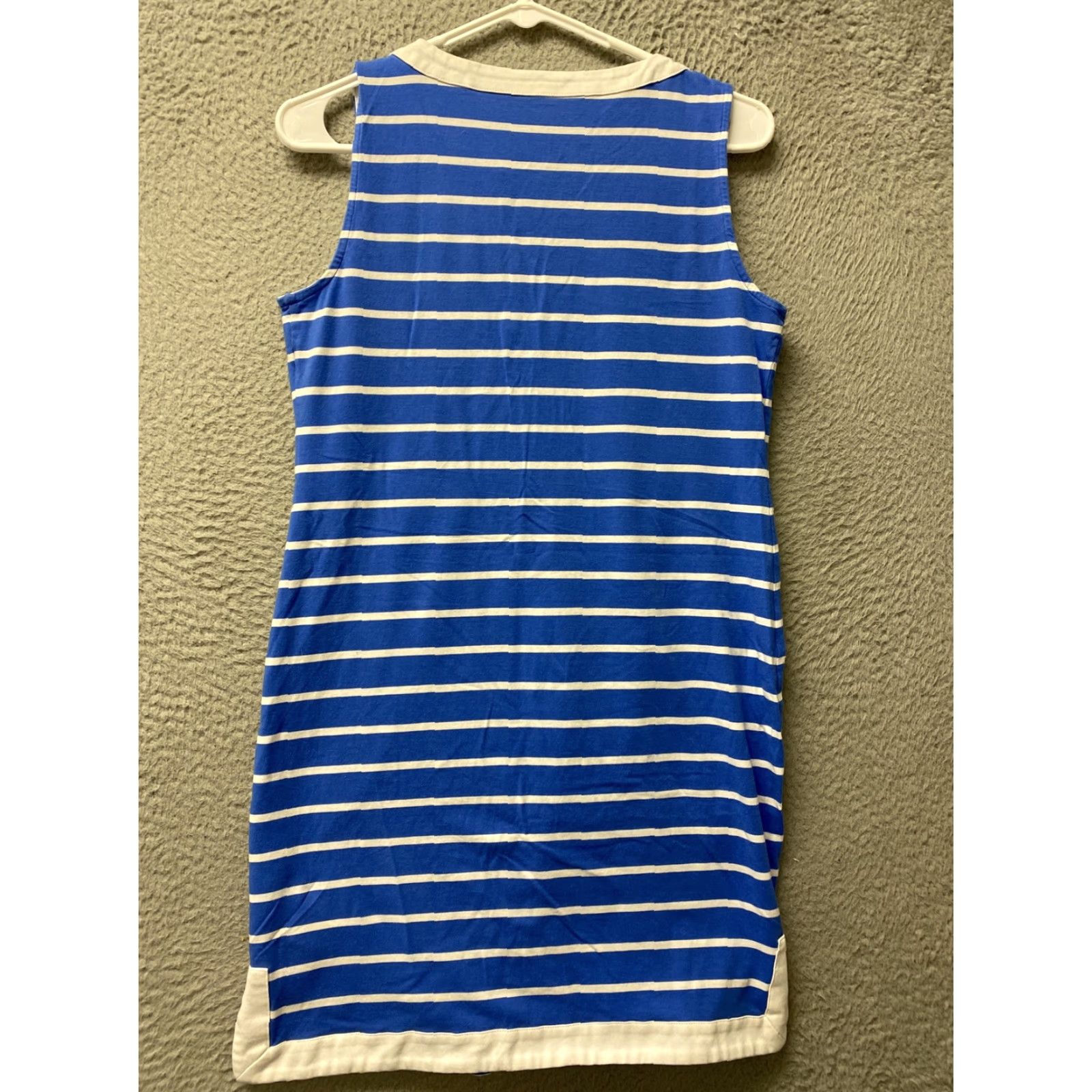 Nautica Nautica Dress Tank Dress Blue Stripe Sleeveless Mini Pullover S Women Short Dress 10436 Size S / US 4 / IT 40 - 8 Thumbnail