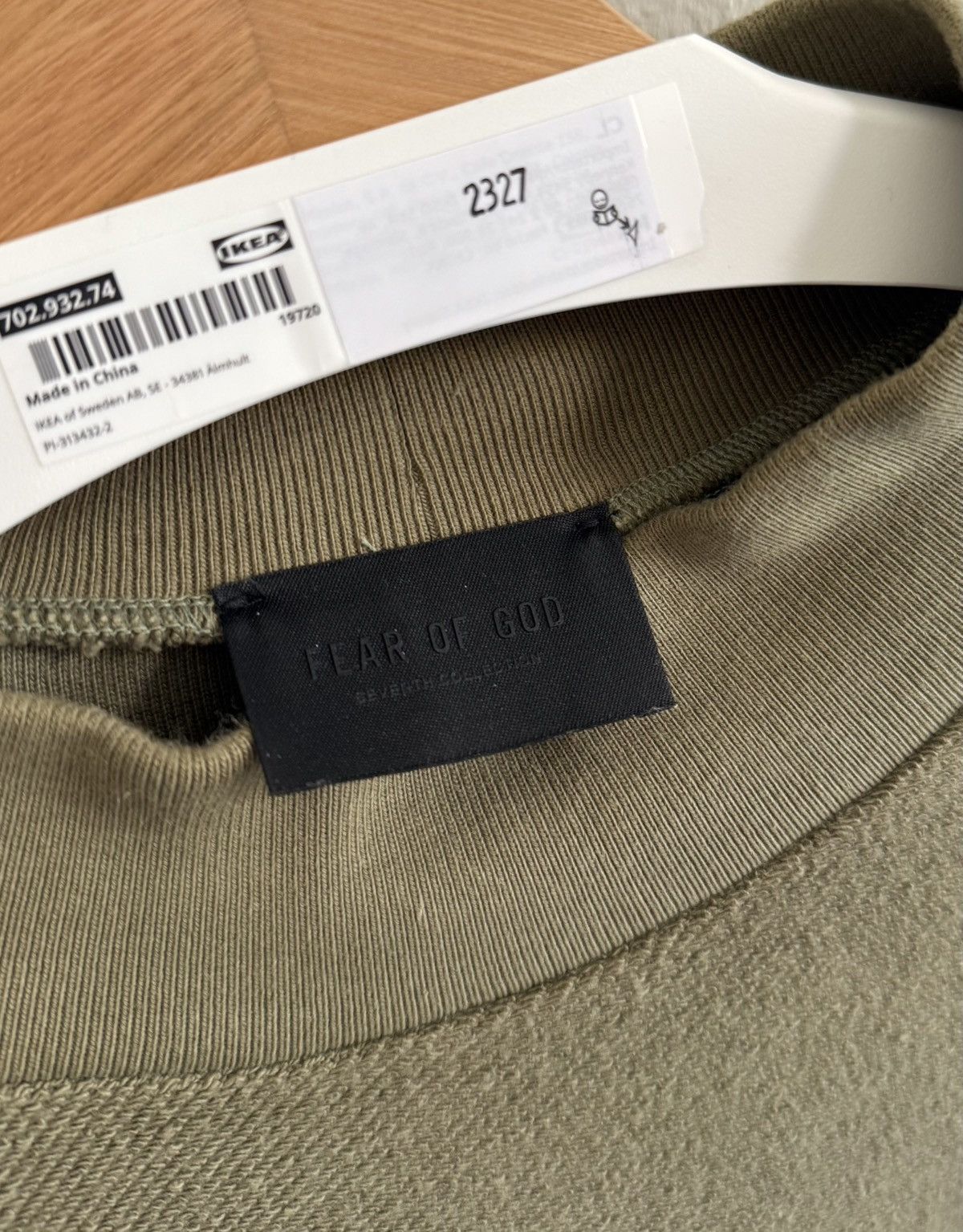 Fear of God Fear Of God inside out green t shirt Size US XL / EU 56 / 4 - 2 Thumbnail