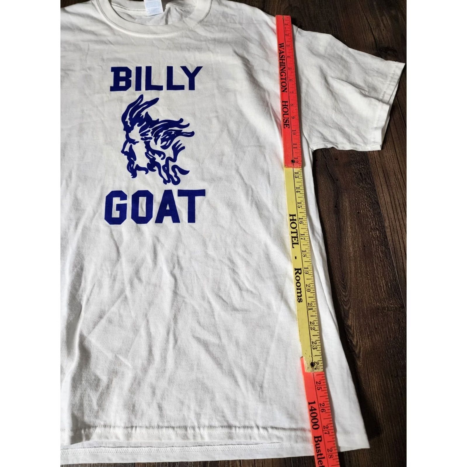 Port & Company Port & Company Mens L T-Shirt White Double-Sided SNL Billy Goat Tavern Chicago 90s Crew Neck Short Sleeve Shirt Size US L / EU 52-54 / 3 - 4 Thumbnail