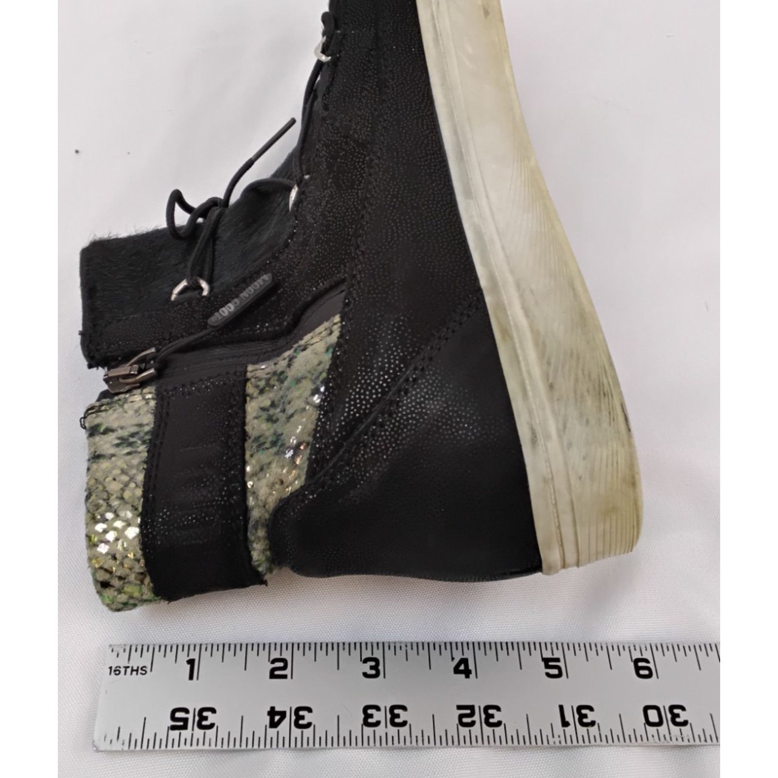 Moon Boot Moon Boot Sneakers Women's 9.5 Black Fur & Snake Print Size US 9.5 / IT 39.5 - 15 Thumbnail