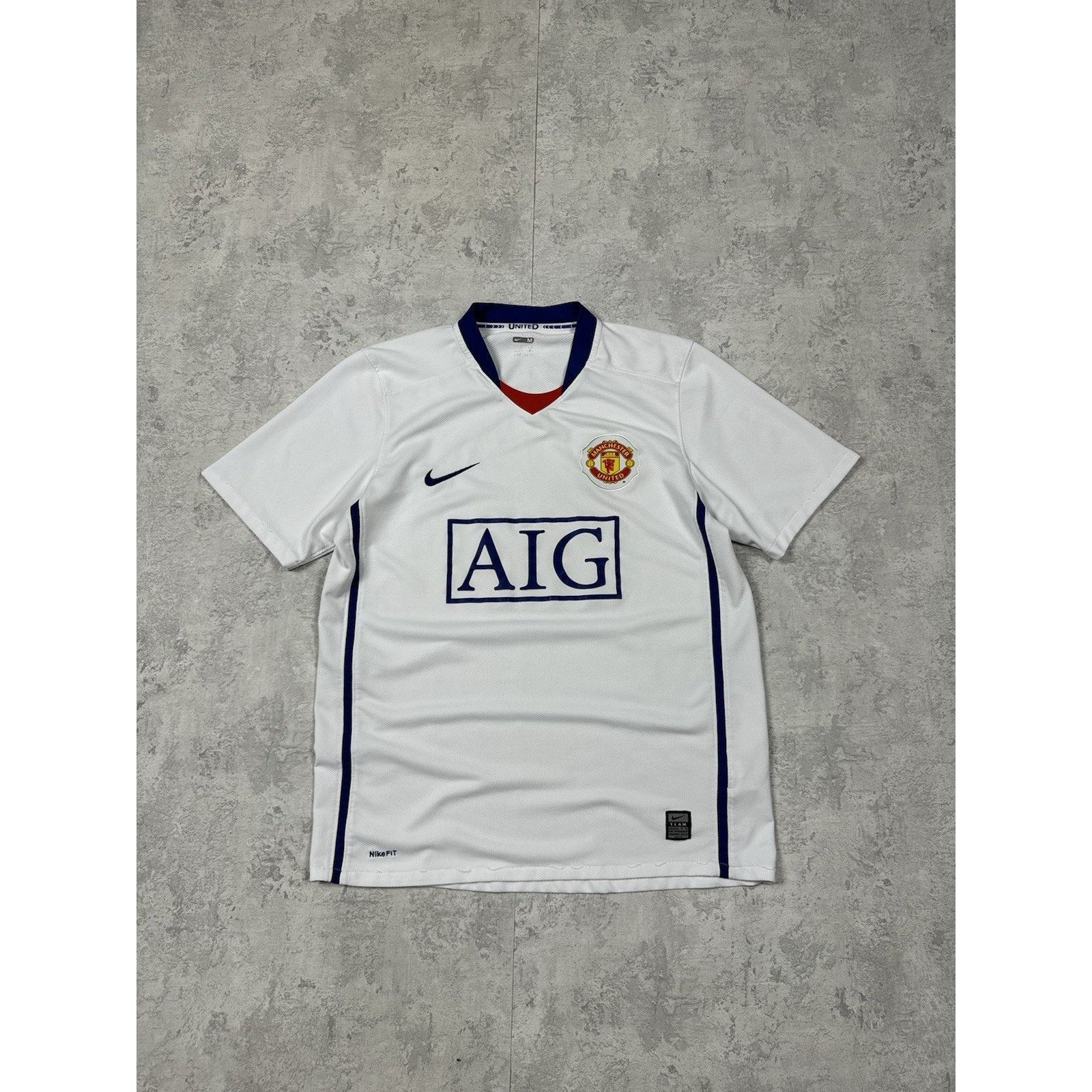 Nike Vintage Nike Manchester United Aig Blue Kit Jersey 08/09 M