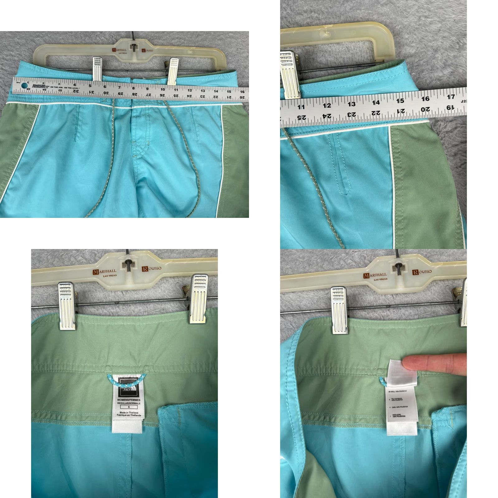 The North Face The North Face Swim Trunks Women 6 Blue Green Boardshort 4" 100% Polyester Beach Size ONE SIZE - 8 Thumbnail