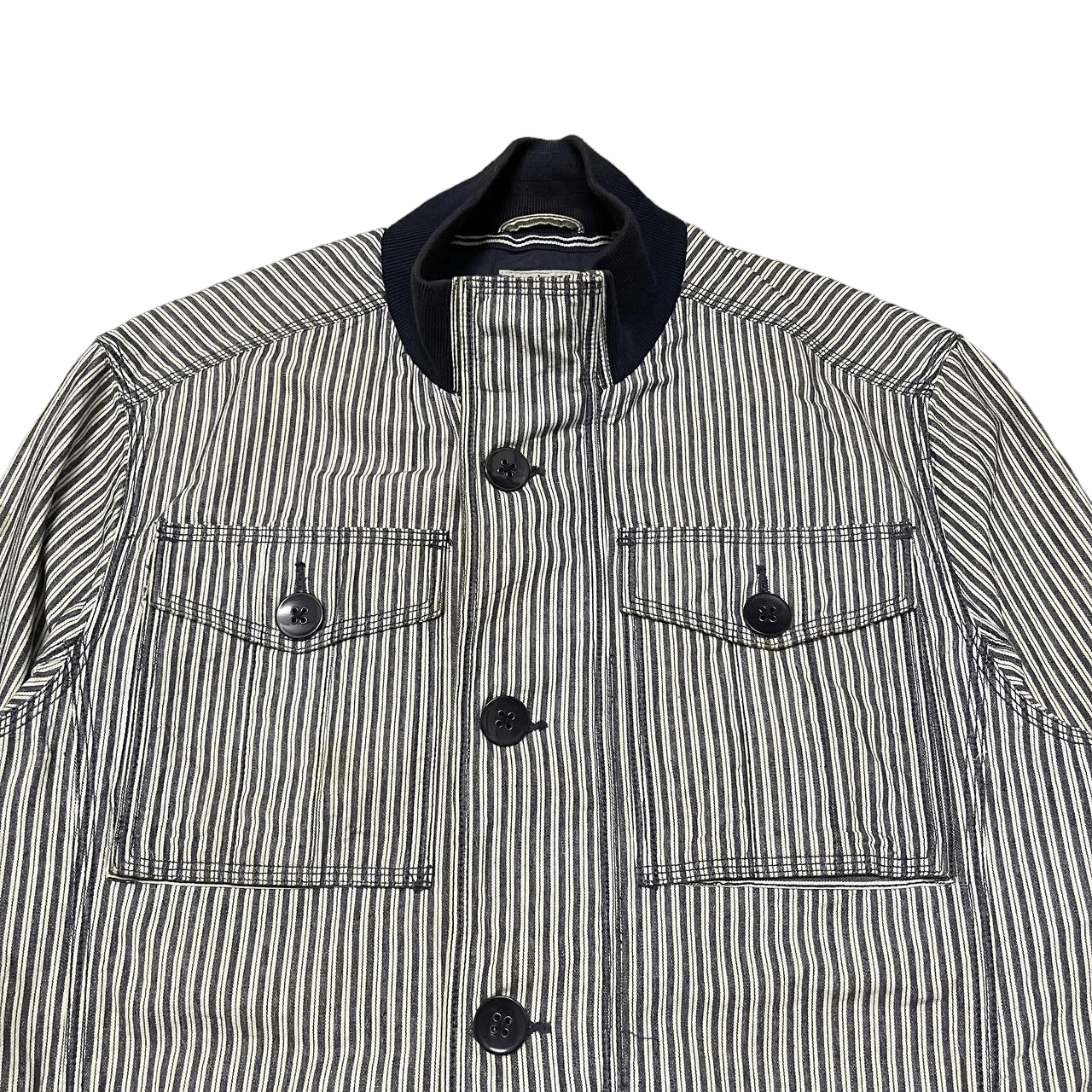 Triple 5 Soul Vintage Triple 5 Soul Hickory Stripe Multi Pocket Jacket Size US M / EU 48-50 / 2 - 2 Thumbnail