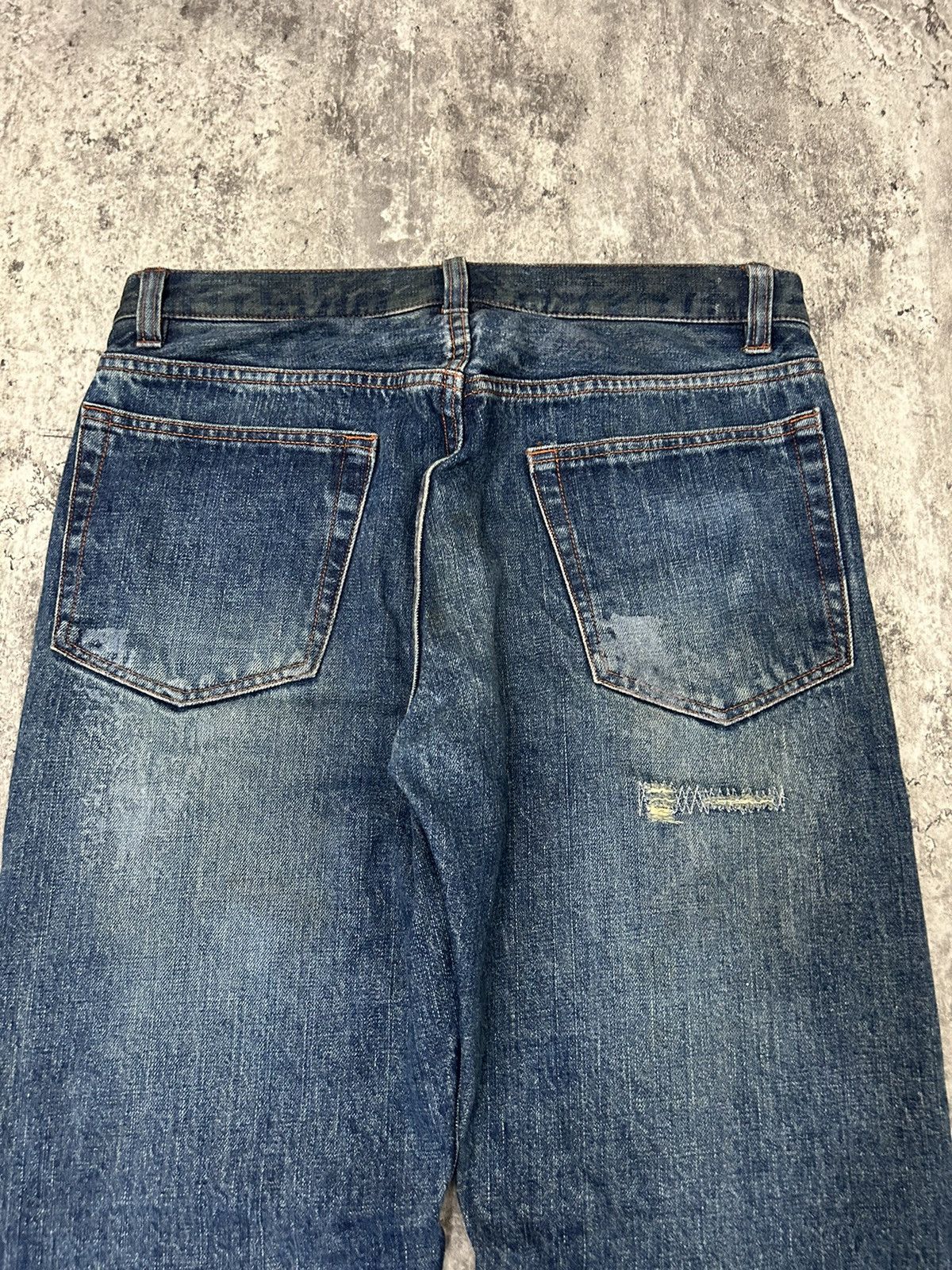 Japanese Brand Men’s Melrose Japanese Selvedge Paint Distressed Pants Size US 32 / EU 48 - 7 Thumbnail