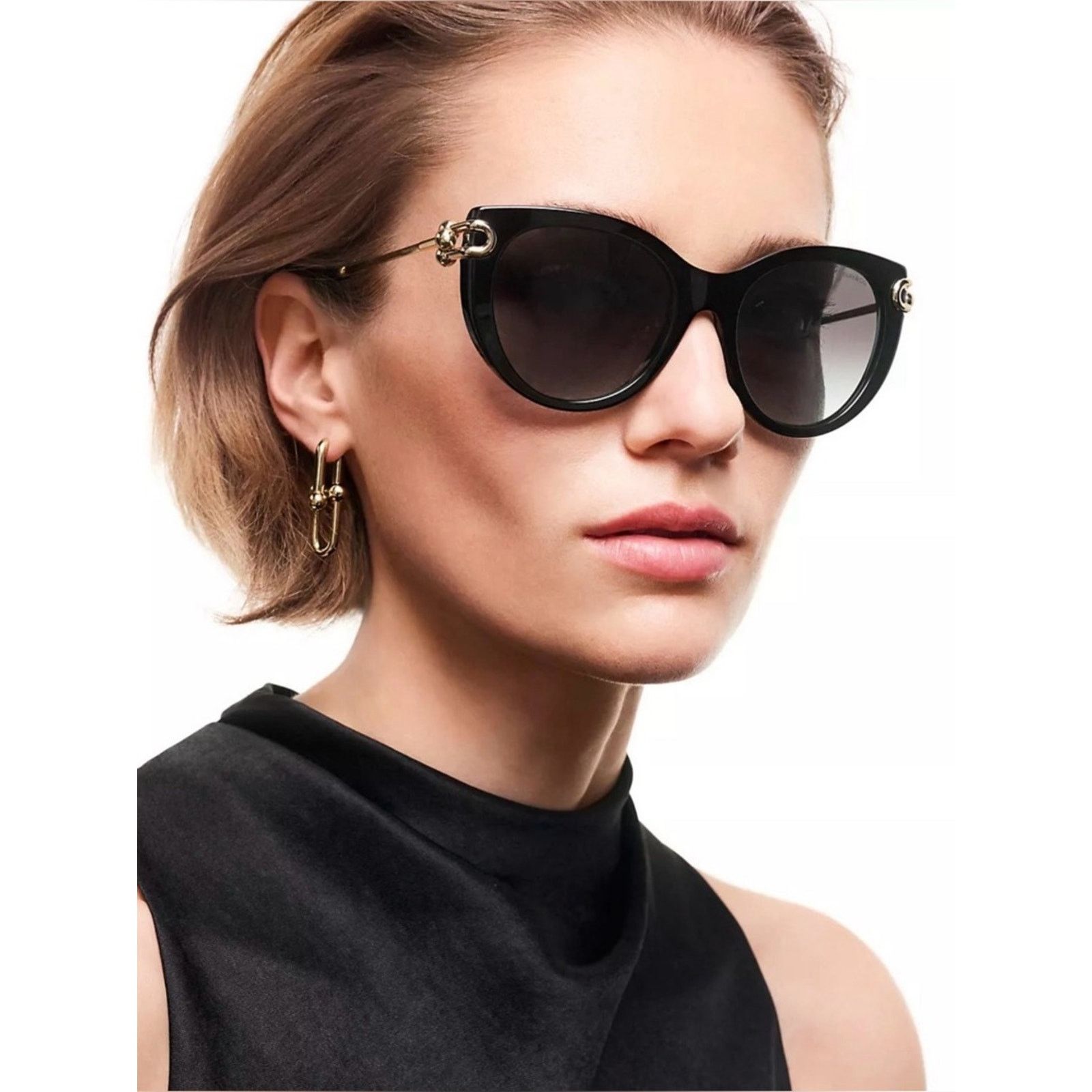 Tiffany & Co. New TIFFANY & CO TF4232 80013C Black Cat-Eye Sunglasses Size ONE SIZE - 2 Thumbnail