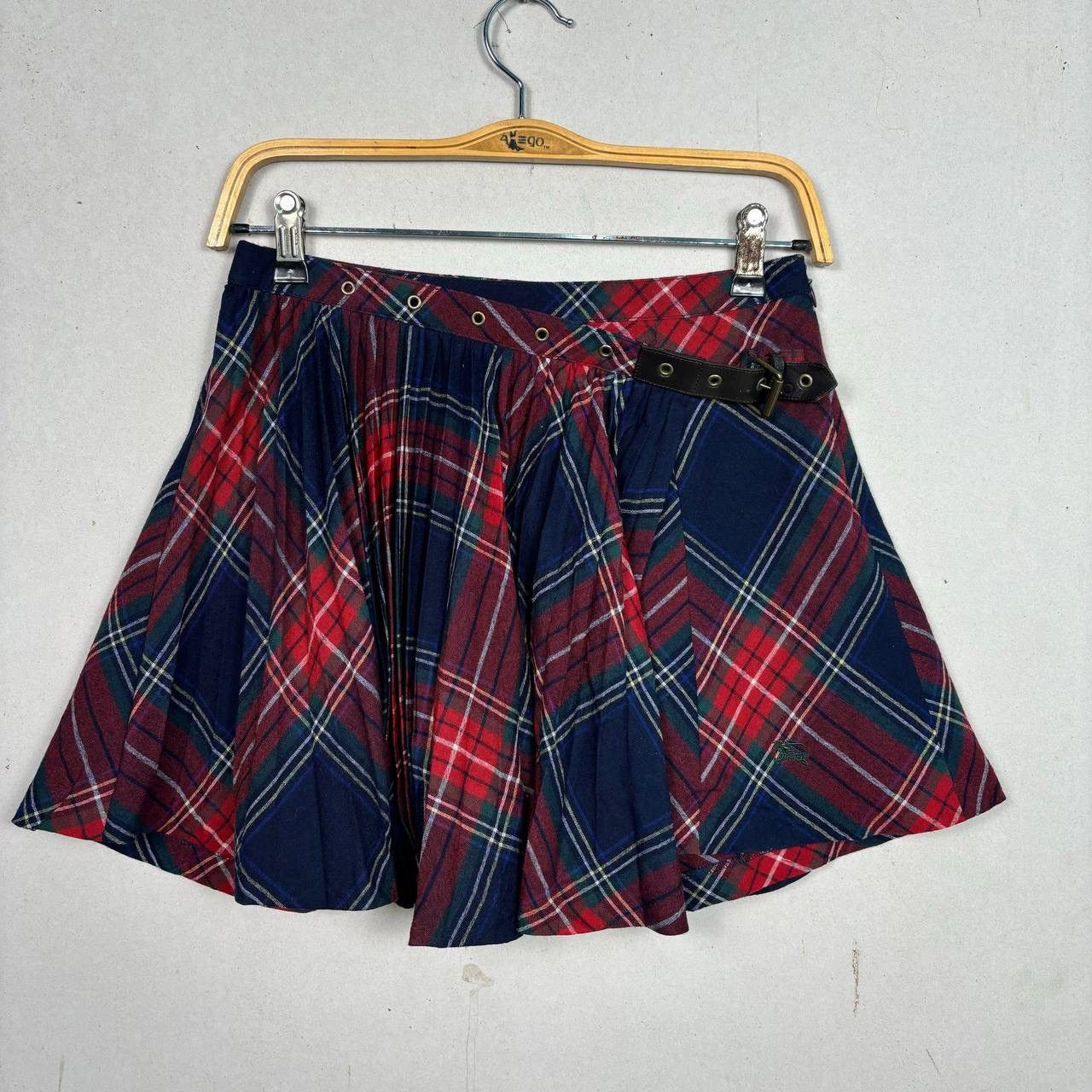 Burberry Burberry Blue Label Nova Check Pleated Mini Skirt Size 36 Size 28" / US 6 / IT 42 - 3 Thumbnail