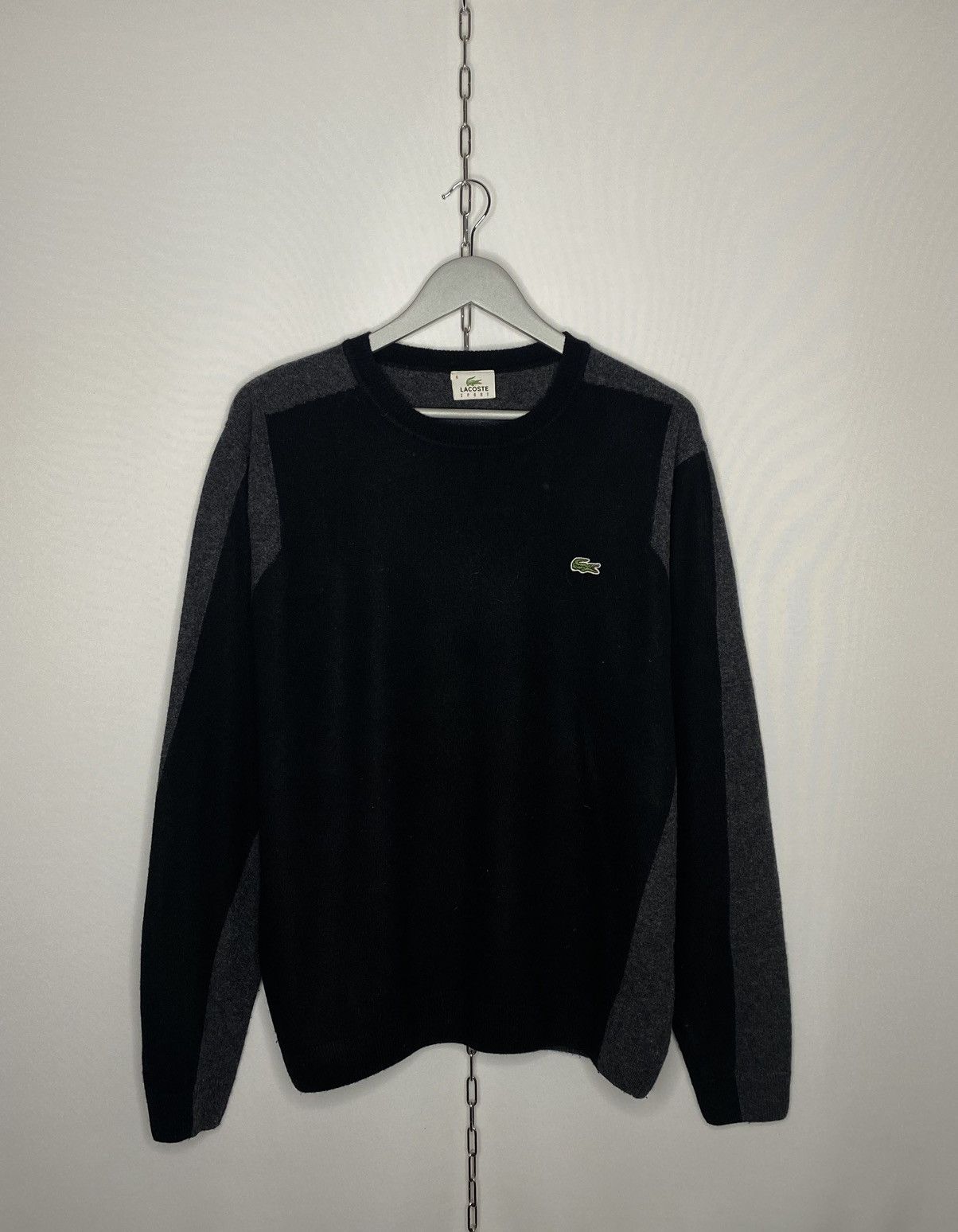 Lacoste Vintage Lacoste Sport 100% Laine Wool Sweater Jumper Size US L / EU 52-54 / 3 - 1 Thumbnail