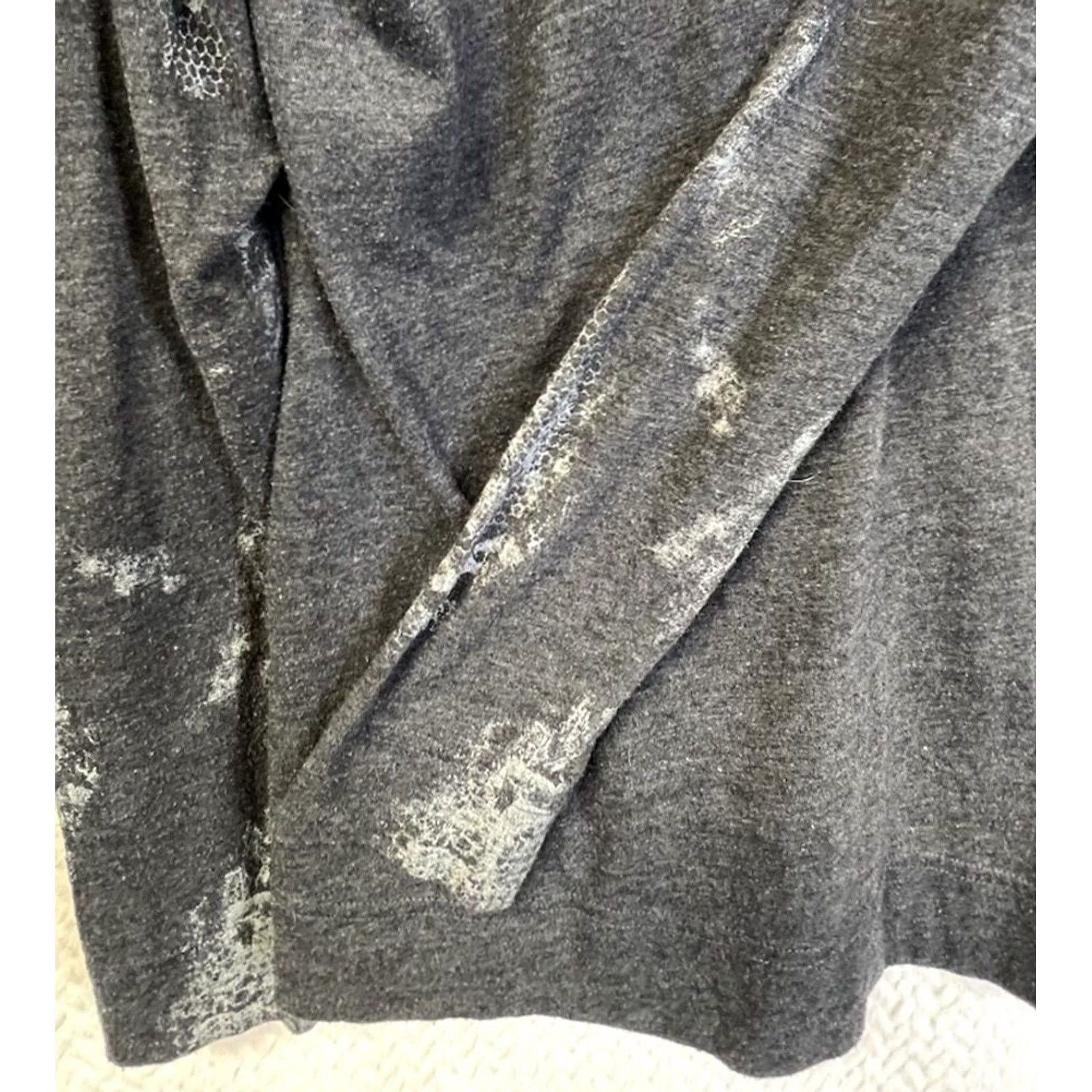 Vintage VINTAGE Western Rodeo Top Gray Mineral Wash Long Sleeve Country Chic Shirt Women’s XXL Size XXL / US 16-18 / IT 52-54 - 6 Thumbnail