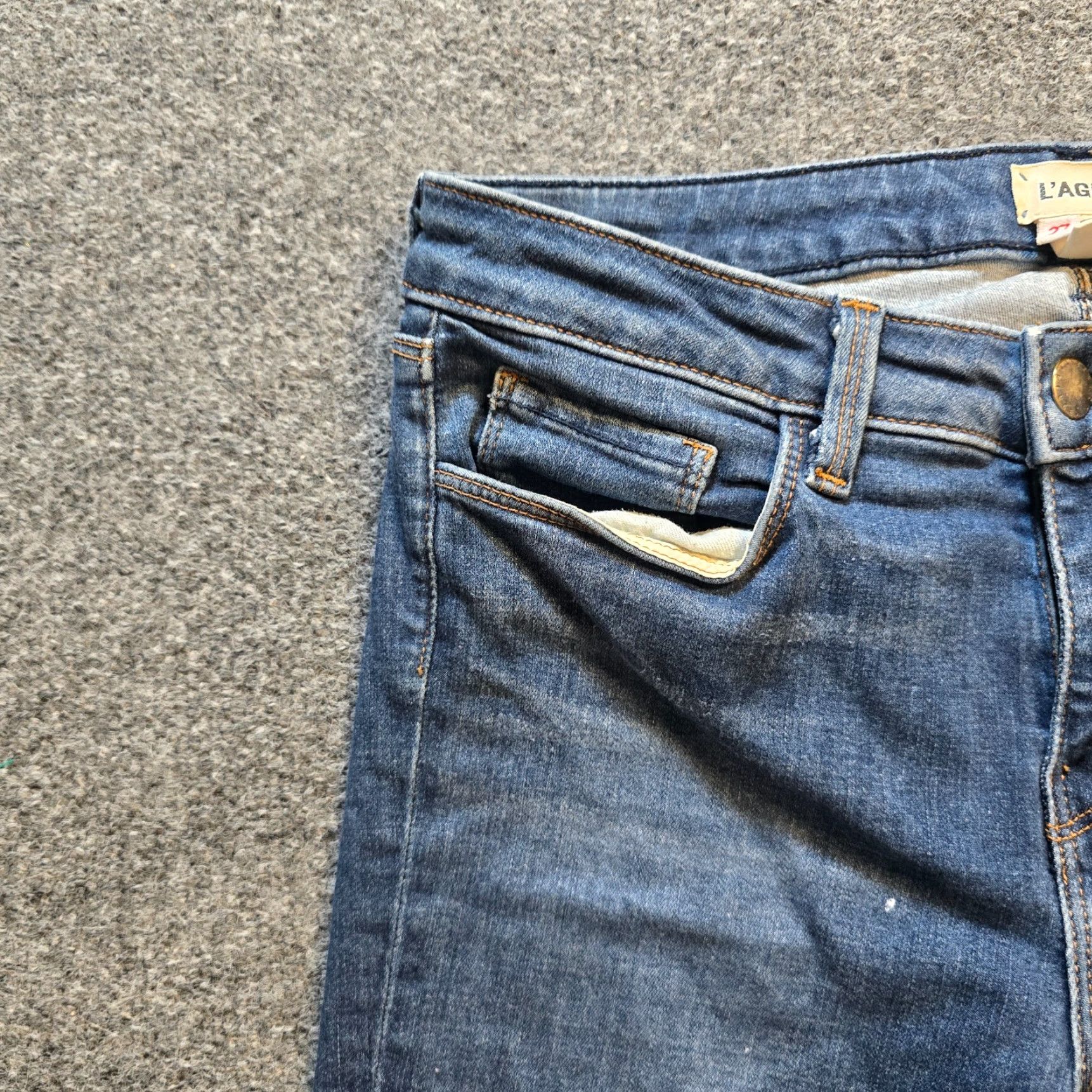 L'AGENCE L'AGENCE Jeans Women Size 27 Blue Denim Stretch Ankle Zip Mid Rise Capsule Casual Jeans Women Regular 27in 5-Pocket Denim Blue Jeans Size 27" / US 4 / IT 40 - 3 Thumbnail
