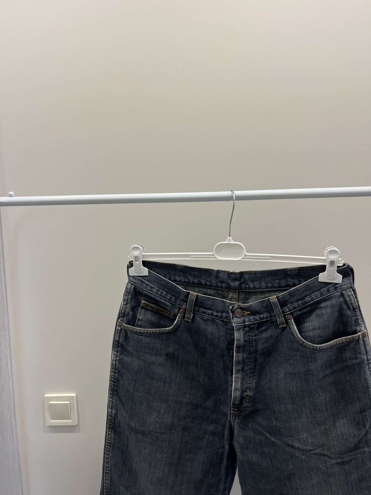 Wrangler VINTAGE BAGGY WRANGLER Y2K NAVY BLUE FADED DENIM JEANS 34x34 Size US 34 / EU 50 - 3 Thumbnail