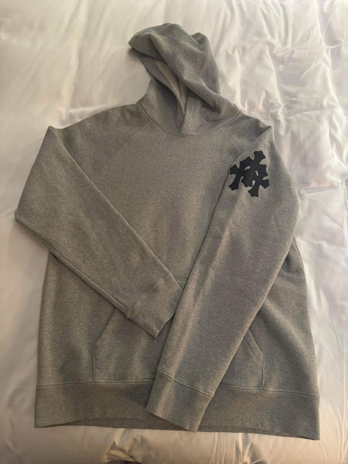 image of Chrome Hearts Grey Paperjam Hoodie, Men's (Size XL)