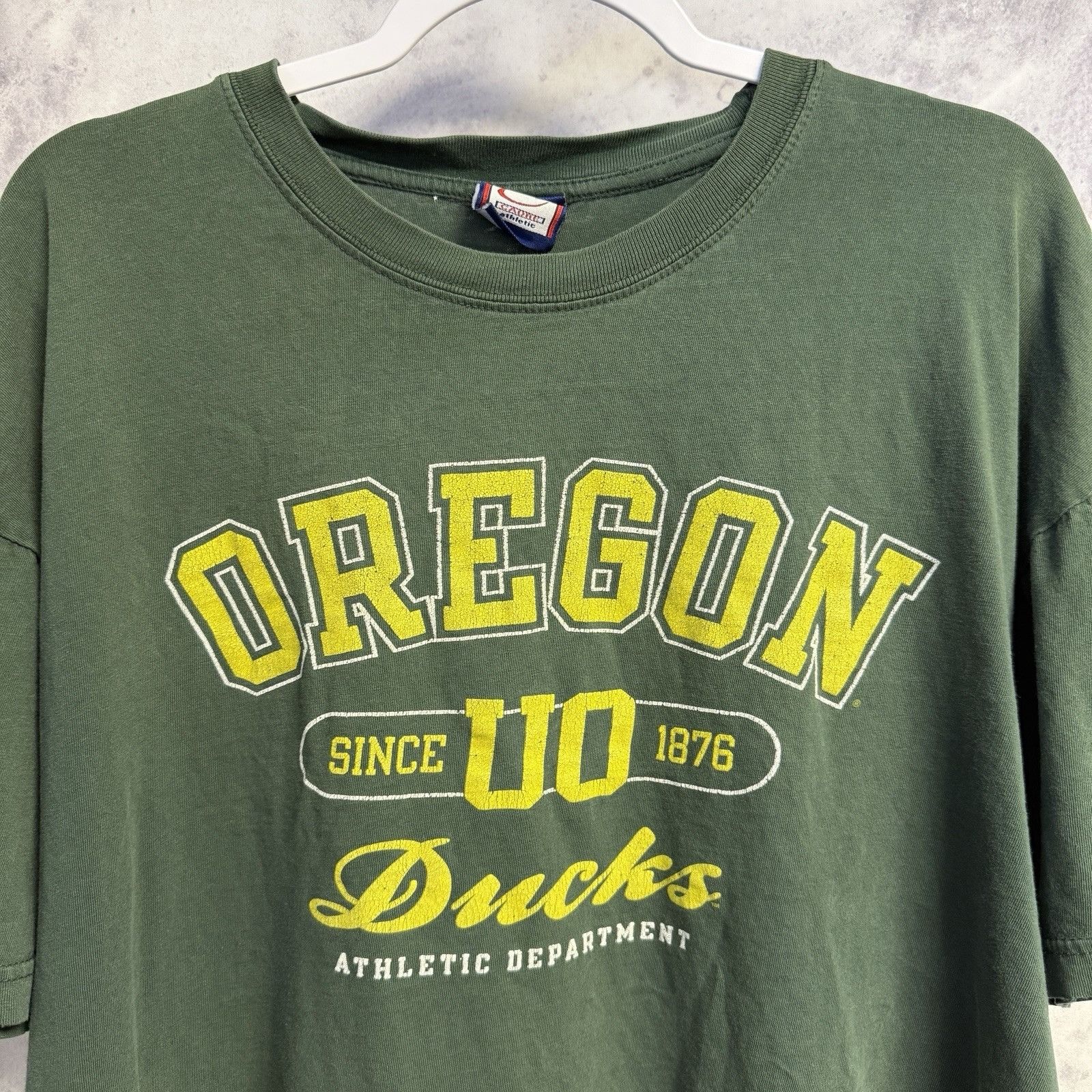 Vintage Vintage Y2K University of Oregon Ducks T Shirt Mens XL Green Size US XL / EU 56 / 4 - 1 Thumbnail