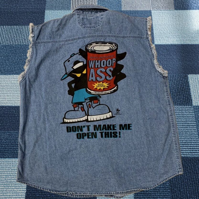 Vintage VINTAGE Twin Motorcycle Apparel Mens XL Buttoned Denim Chambray Shirt Vest Blue Size US XL / EU 56 / 4 - 1 Thumbnail