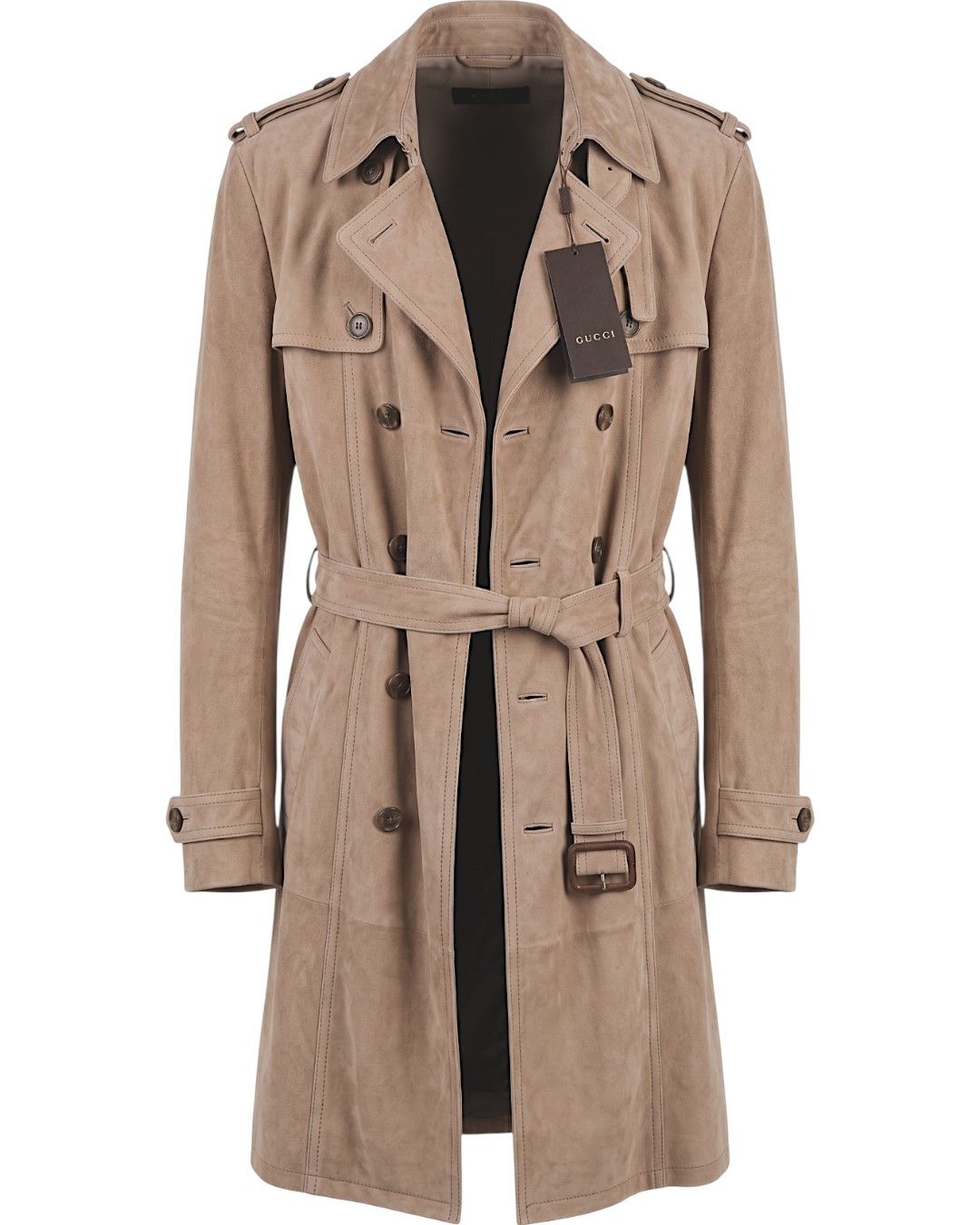 Gucci F/W 2010 RUNWAY SUEDE LEATHER BELTED COAT Size US XL / EU 56 / 4 - 2 Thumbnail