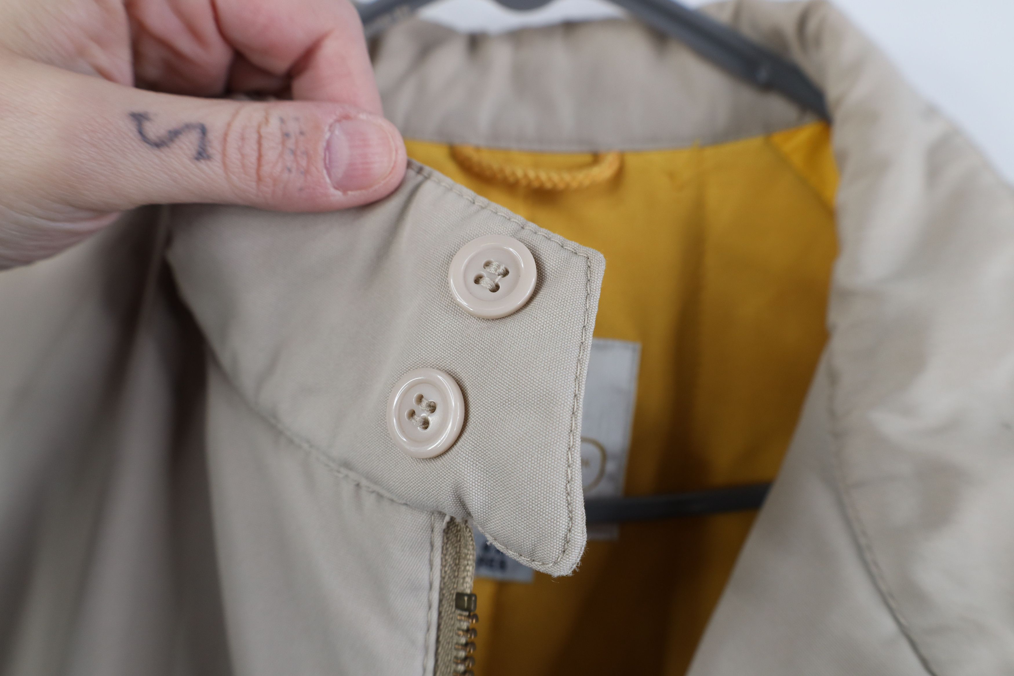 Vintage Vintage 70s Streetwear Puffer Cafe Racer Bomber Jacket Beige Size US XXL / EU 58 / 5 - 5 Thumbnail