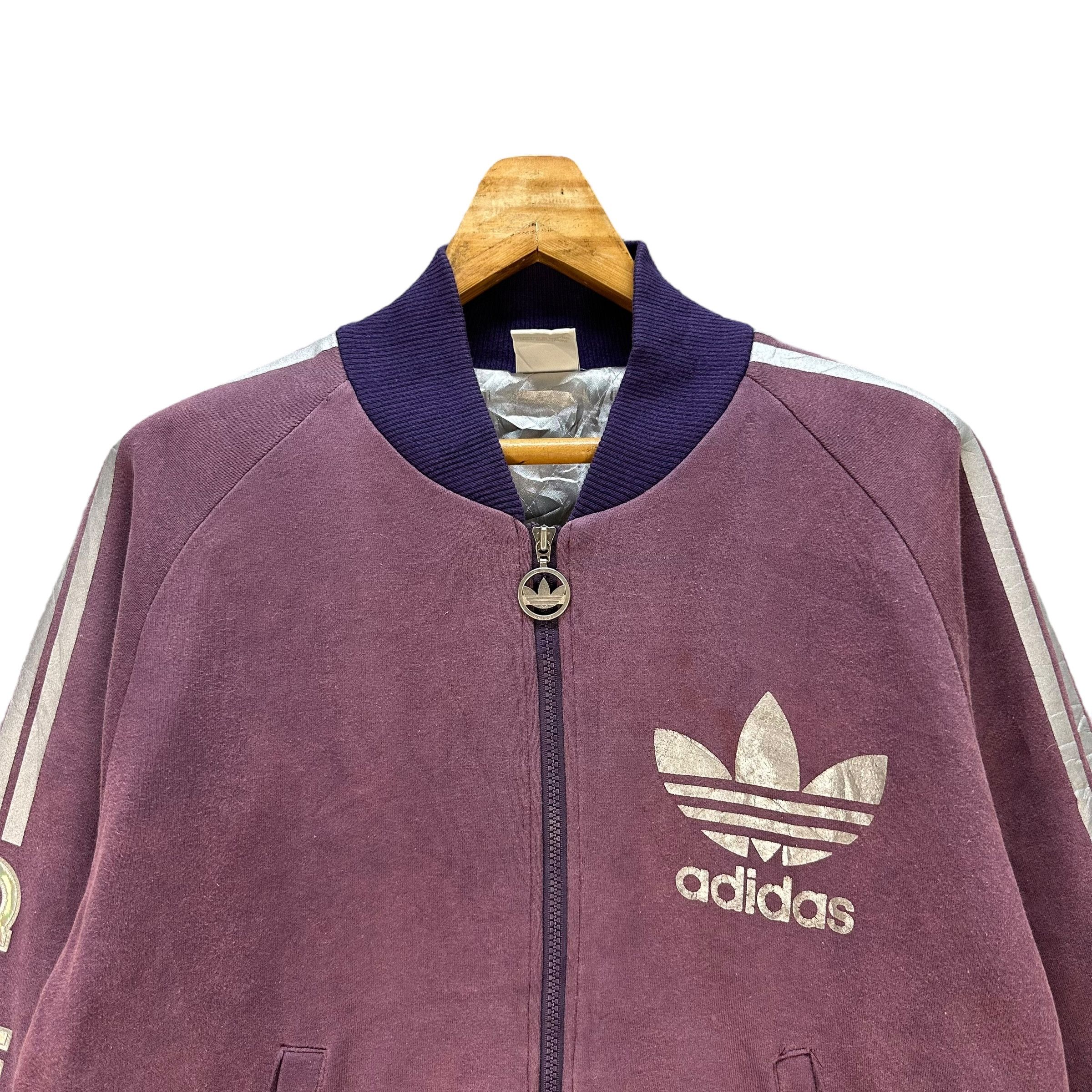 Adidas Vintage 90's ADIDAS Trefoil Big Logo Bomber Jacket #A79-1905 Size US L / EU 52-54 / 3 - 2 Thumbnail