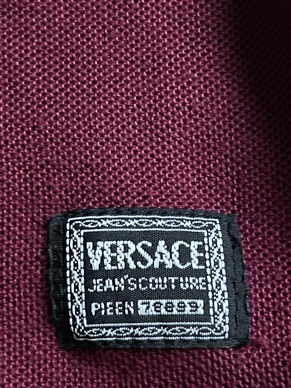 Versace × Versace Jeans Couture × Vintage Vintage Versace Jeans Couture Polo Medusa Logo 1/4 Zip Tee Size US XL / EU 56 / 4 - 4 Thumbnail
