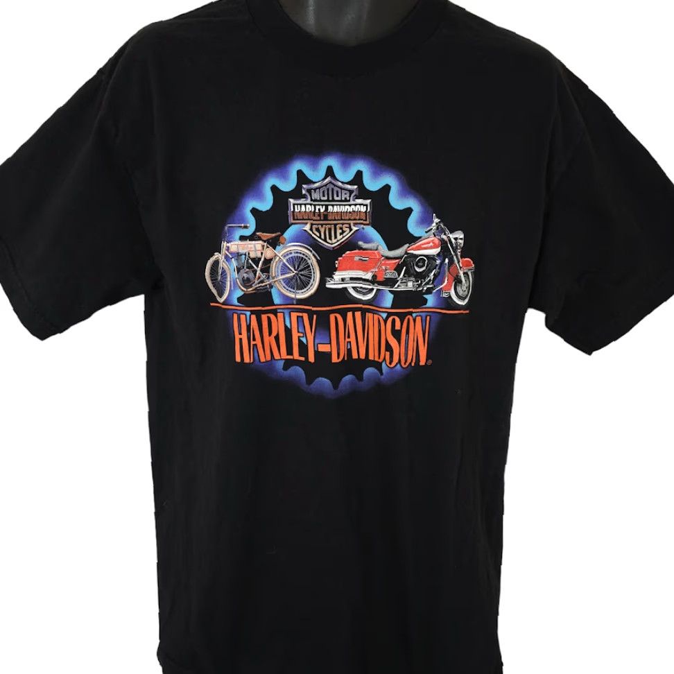 Harley Davidson VINTAGE Harley-Davidson T Shirt Mens Size Large Black Y2K 2000 St Paul Minnesota Harley-Davidson Shirt Men Large Black Y2K 2000 St Paul MN Size US L / EU 52-54 / 3 - 2 Thumbnail