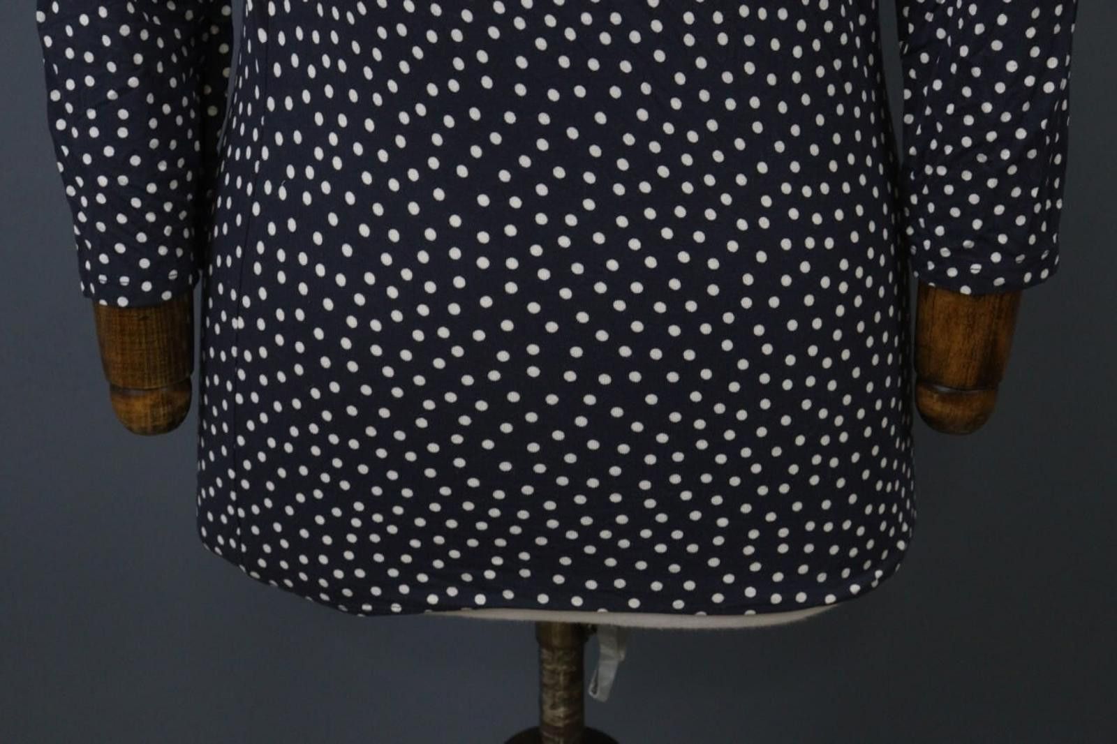 Designer Weekend Max Mara Navy White Stretchable Pullover Tunic Top Size M / US 6-8 / IT 42-44 - 11 Thumbnail