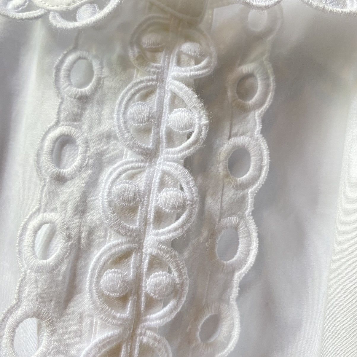 Tsumori Chisato Tsumori Chisato White Ruffle Collar Blouse Size XS / US 0-2 / IT 36-38 - 15 Thumbnail