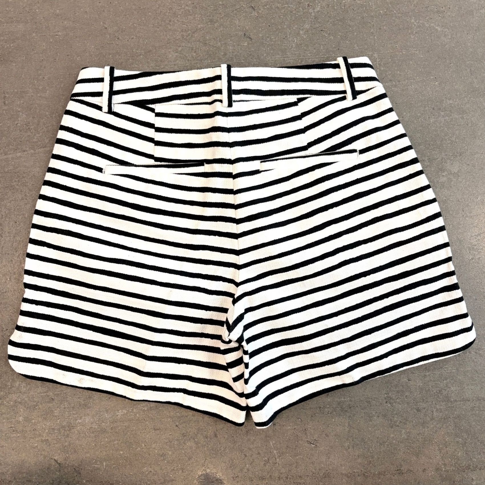 Vintage VINTAGE J Crew Black White Striped Preppy Mini Shorts Women’s 0 NWT Short Shor ts Size 25" / US 0 / IT 36 - 2 Thumbnail