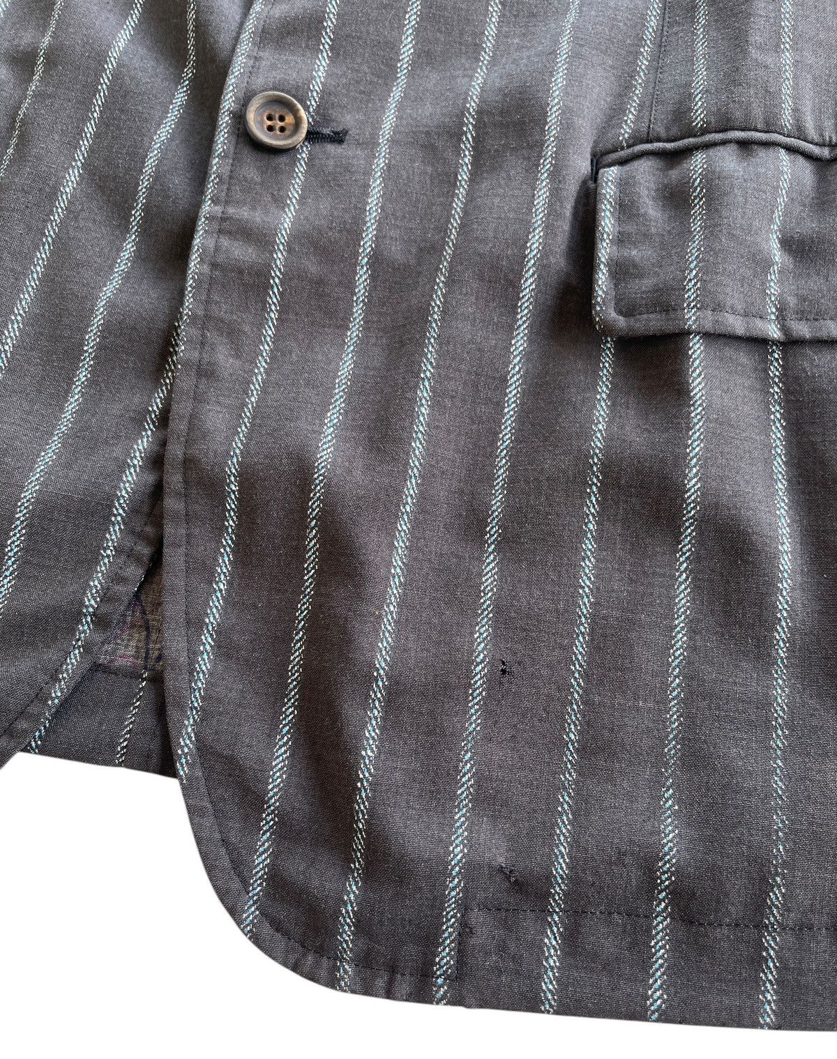 Comme des Garcons Homme AD2003 Comme Des Garcons Stripe Paisley Jacket Size US M / EU 48-50 / 2 - 9 Thumbnail