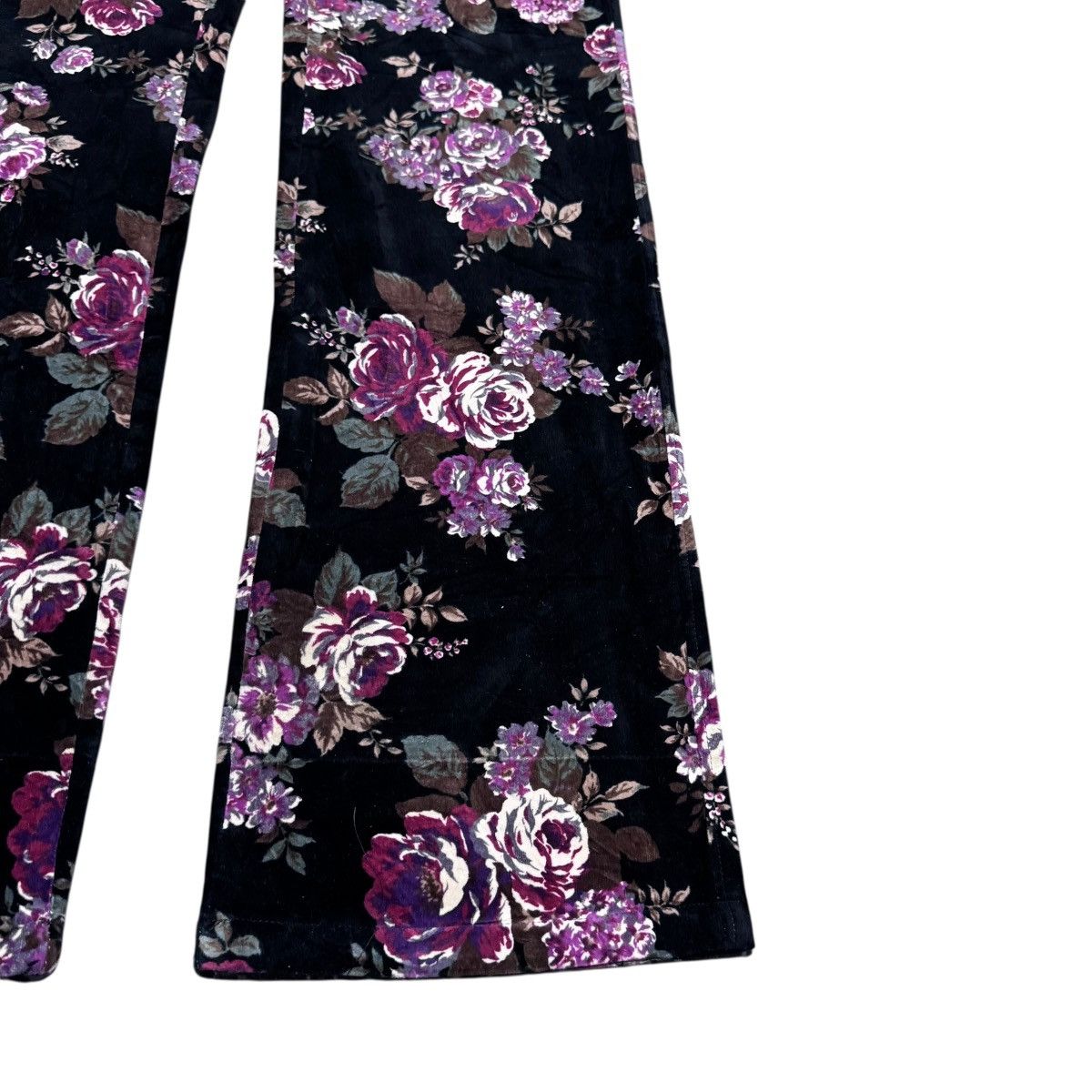 Tornado Mart Tornado Mart Velvet Floral Flare Pants Size 30" / US 8 / IT 44 - 8 Thumbnail