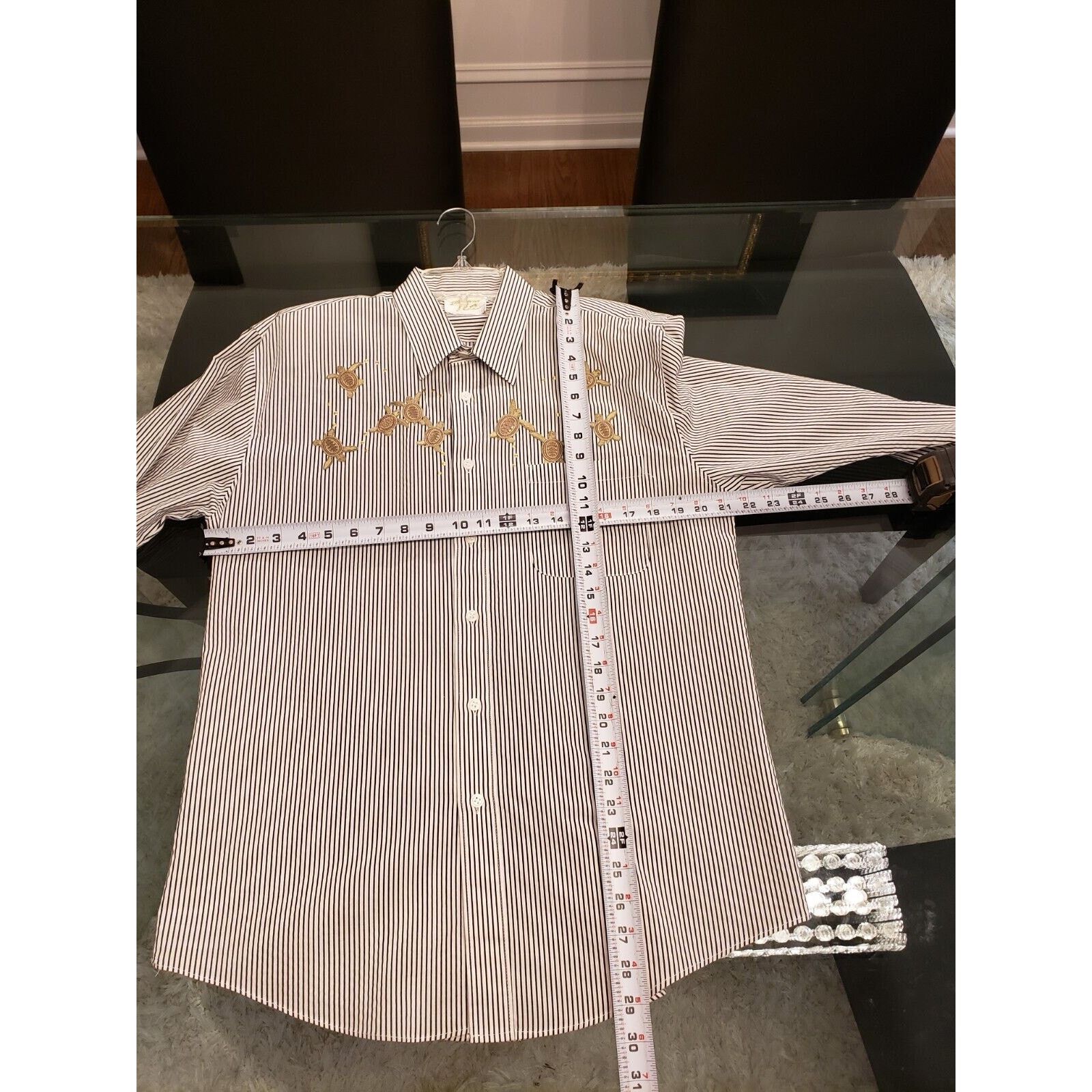 Other Vintage Striped Polyester Long Sleeve Button Down Shirt M Size M / US 6-8 / IT 42-44 - 11 Thumbnail