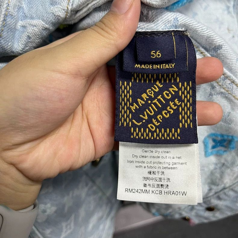 Louis Vuitton louis vuitton Blue Tyler full logo denim jacket 2502-Nextar Size US XL / EU 56 / 4 - 3 Thumbnail