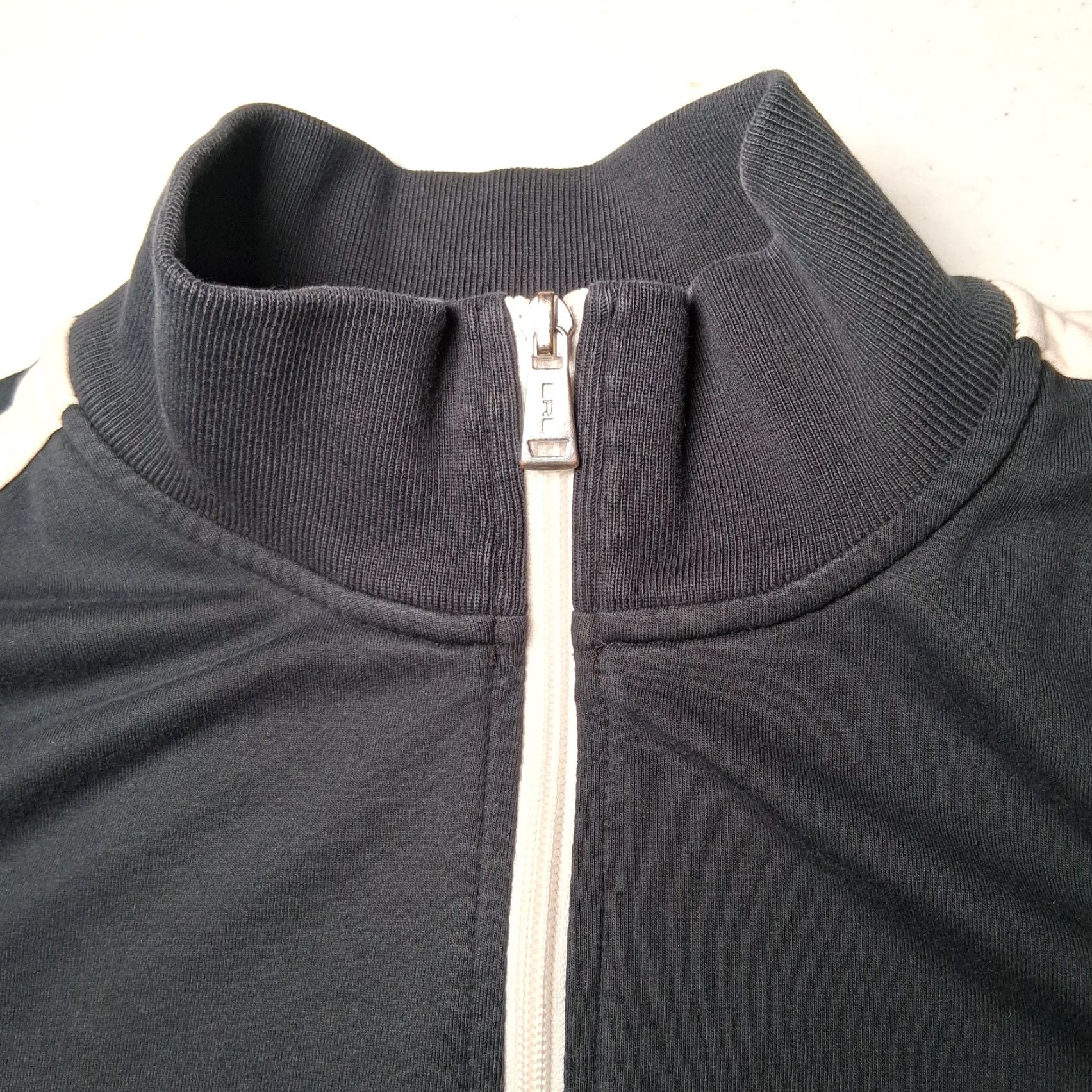 Ralph Lauren Ralph Lauren Active Sweatshirt Jacket Women XL Black White Stripe Full Zip Mock Neck Size XL / US 12-14 / IT 48-50 - 6 Thumbnail