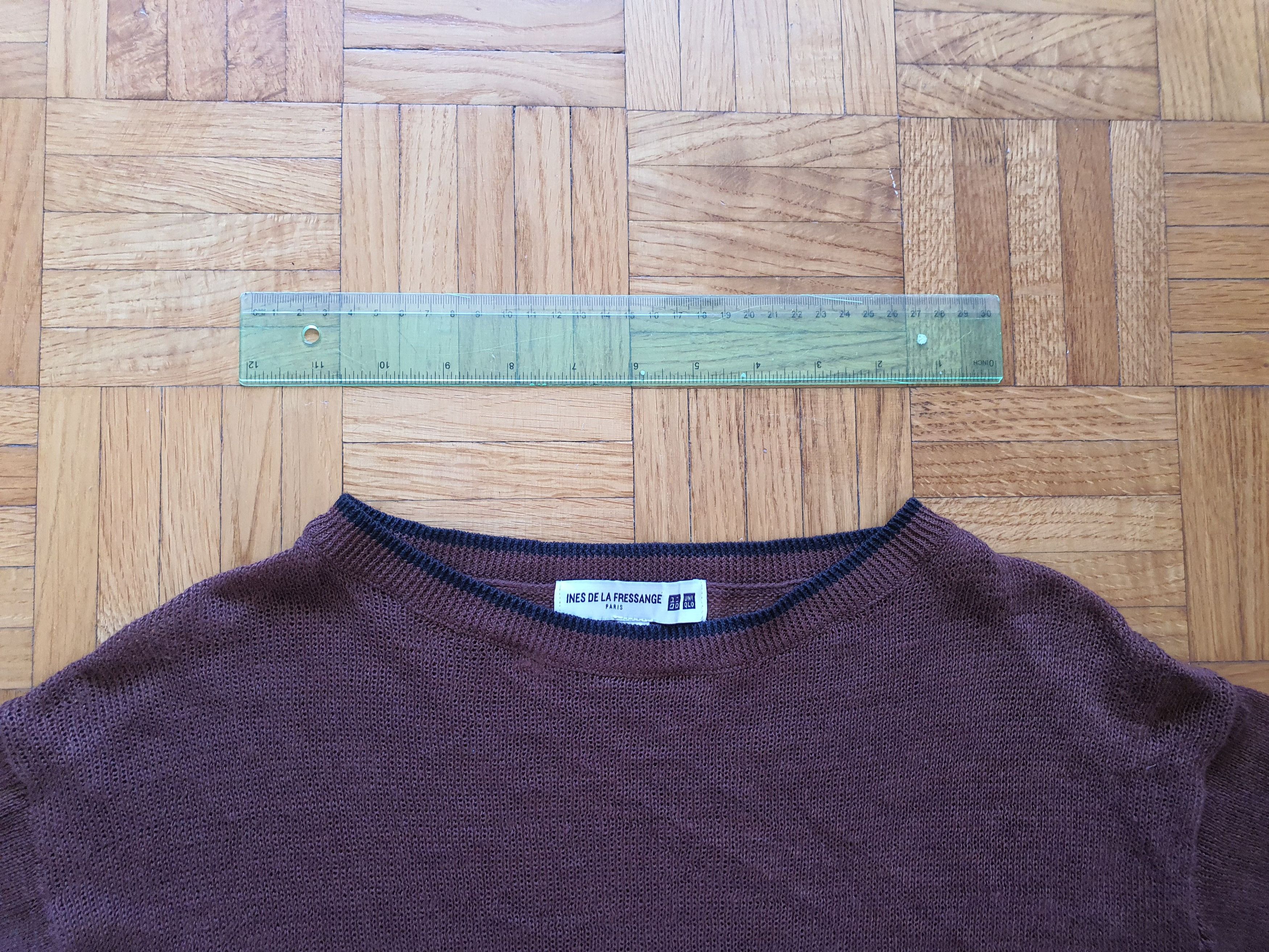 Japanese Brand × Uniqlo INES DE LA FRESSANGE - Women's Knit Top, 3/4 sleeve Size M / US 6-8 / IT 42-44 - 3 Thumbnail