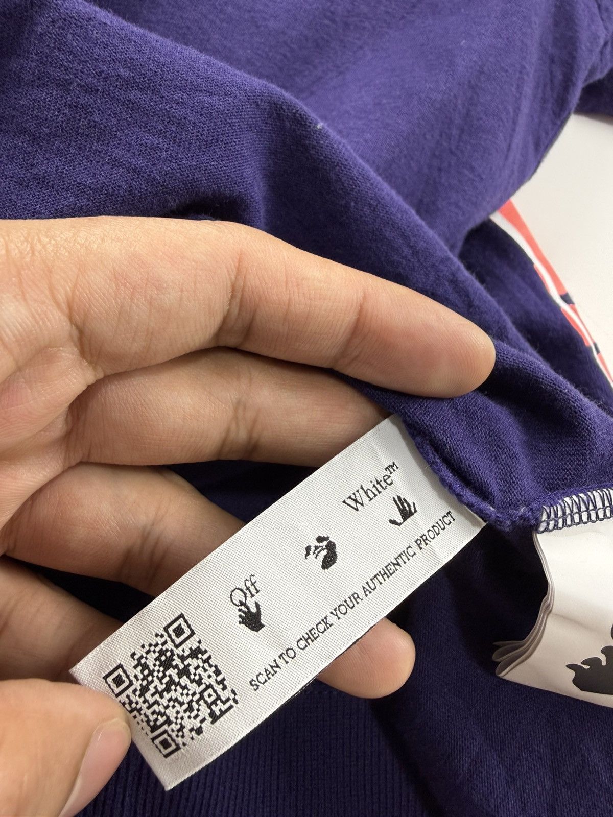 Off White Oversized Arrows Layered Hoodie