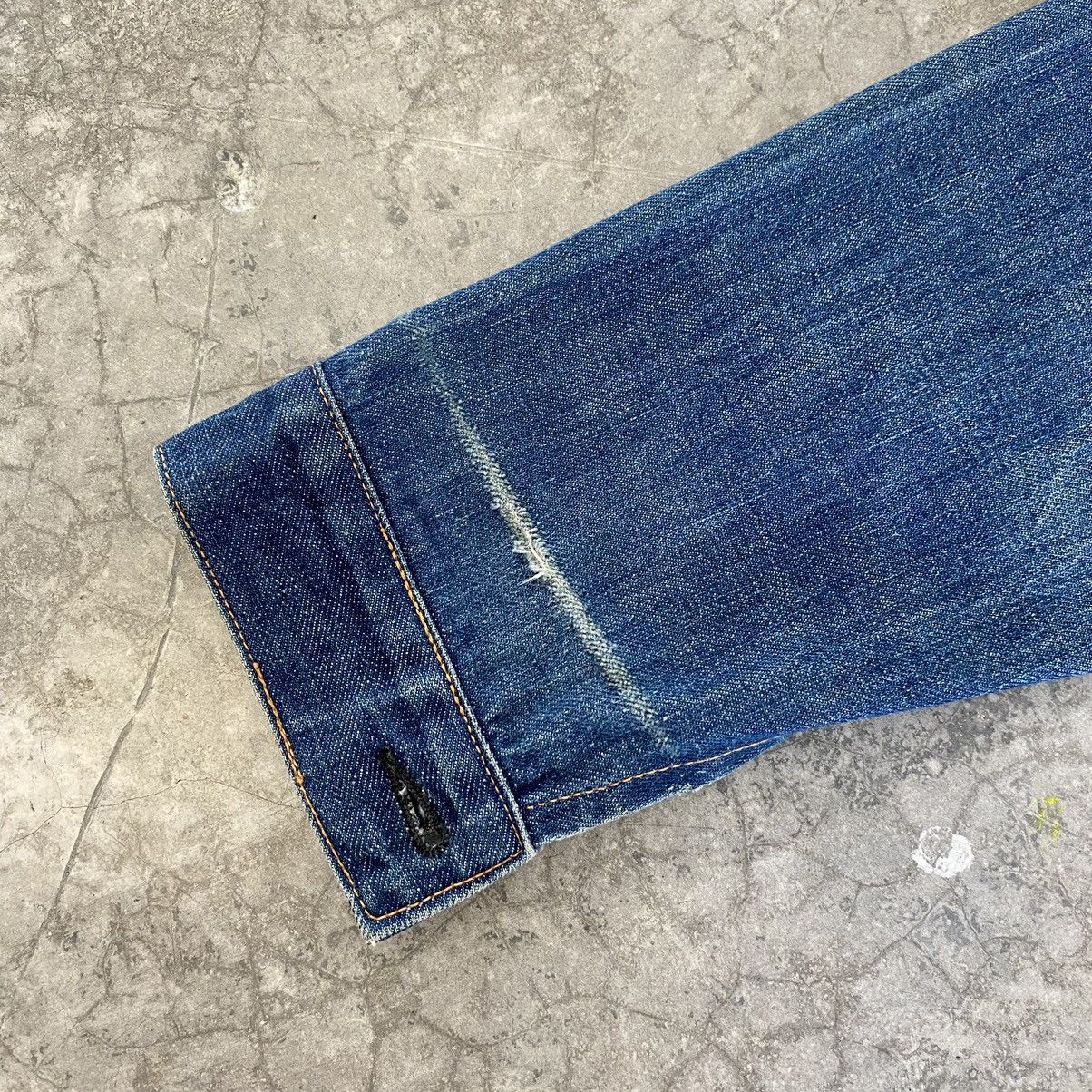 Evisu VTG 90’s Evis Type 1 Cinch Back Pleated Denim Jacket Size US S / EU 44-46 / 1 - 9 Thumbnail