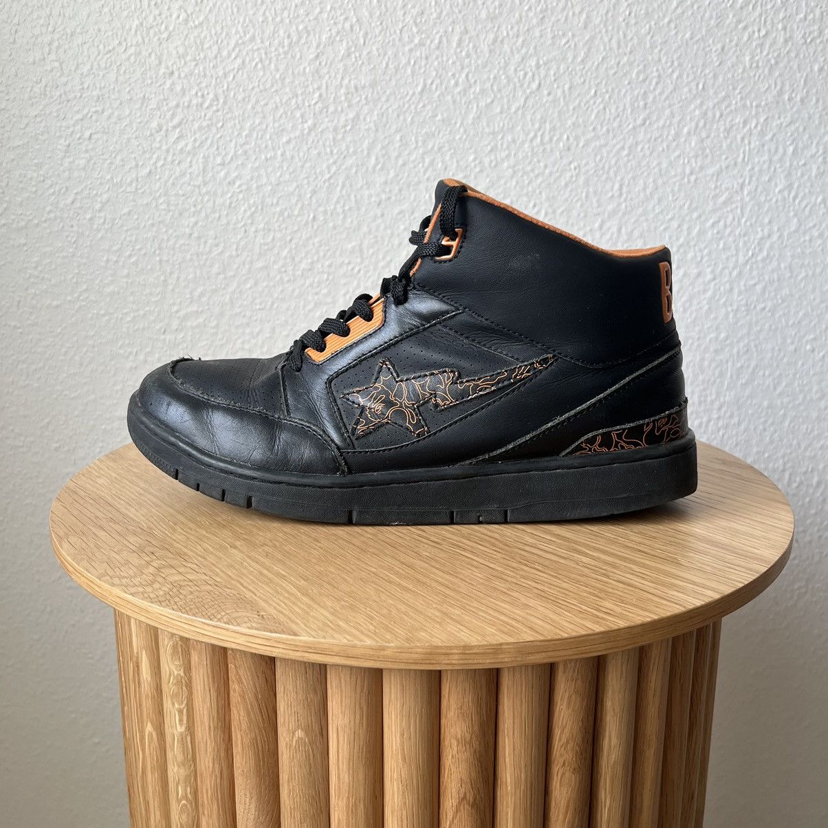 Bape Bape "Hi Top" Black and Orange Size US 11 / EU 44 - 5 Thumbnail