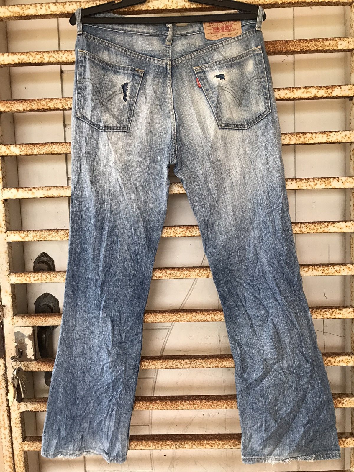 Japanese Brand × Levi's × Vintage Vintage y2k Levi’s 517 Bootcut Jeans Flare Denim 30x30.5 Size US 30 / EU 46 - 1 Thumbnail