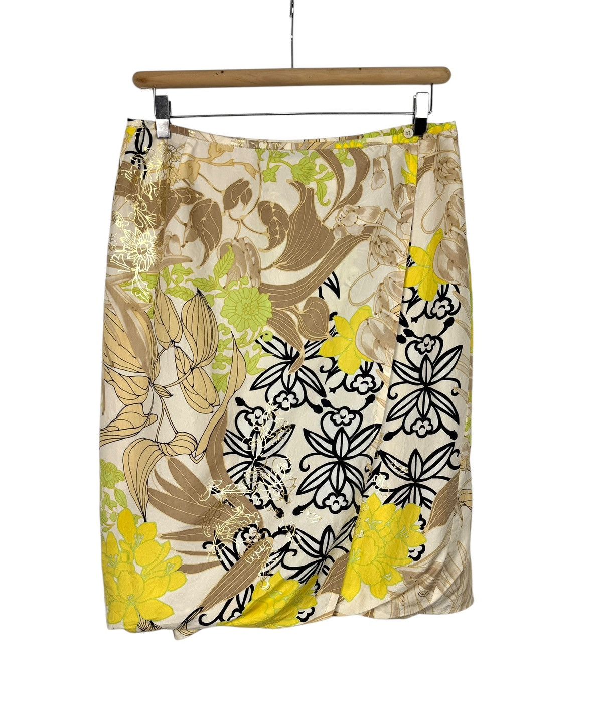Other Marc Cain Silk Printed Wrap Skirt Floral Print size 4 Size 26" / US 2 / IT 38 - 9 Thumbnail