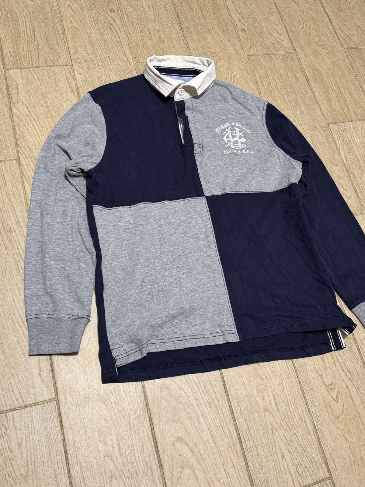Designer × Japanese Brand Vintage Polo Ralph Lauren Style Distressed Rugby Sweatshirt Size US M / EU 48-50 / 2 - 2 Thumbnail