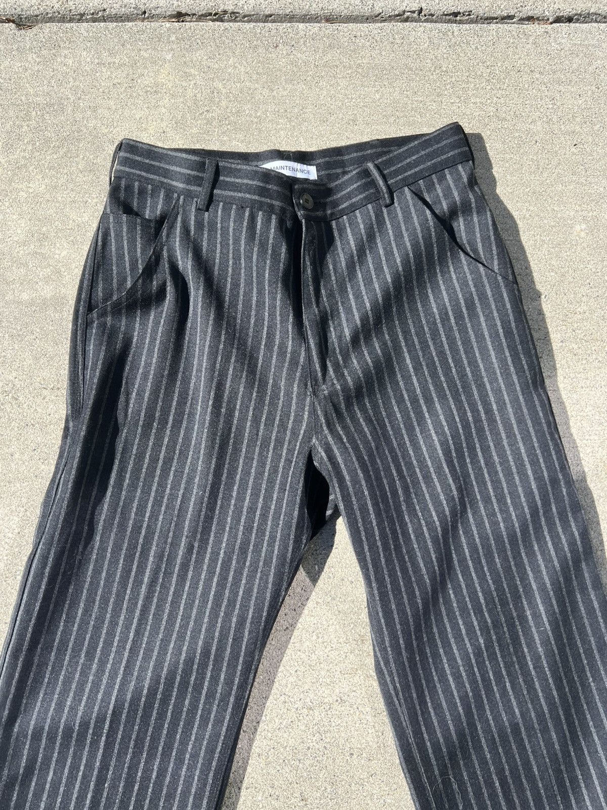 No Maintenance No Maintenance Pinstripe Wool “Drifter” Trousers Size US 30 / EU 46 - 5 Thumbnail