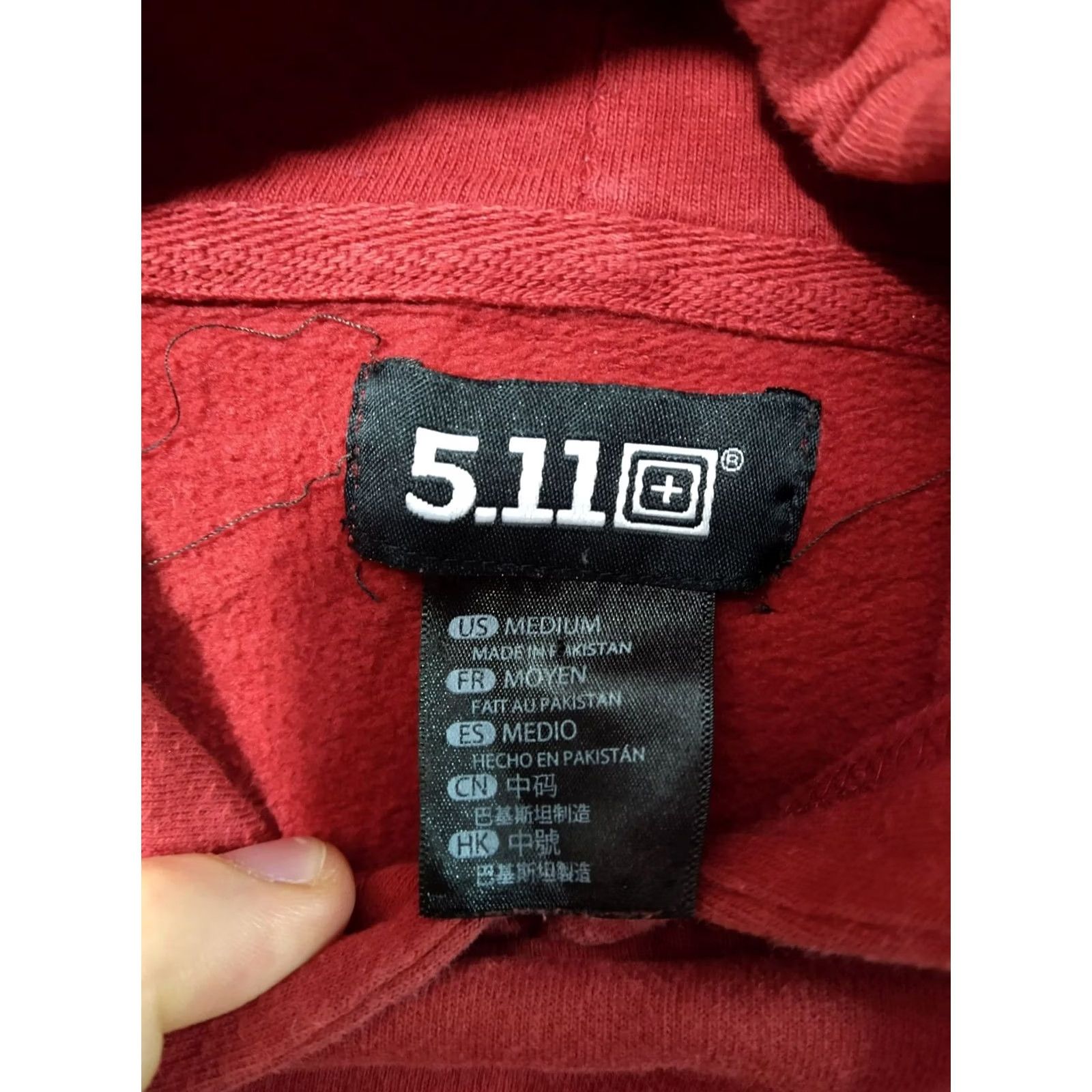 Vintage 5.11 Tactical Hoodie Mens M Red Legacy Graphic Print Pullover Shirt/Adult Mens Hooded Sweatshirt Size US M / EU 48-50 / 2 - 5 Thumbnail