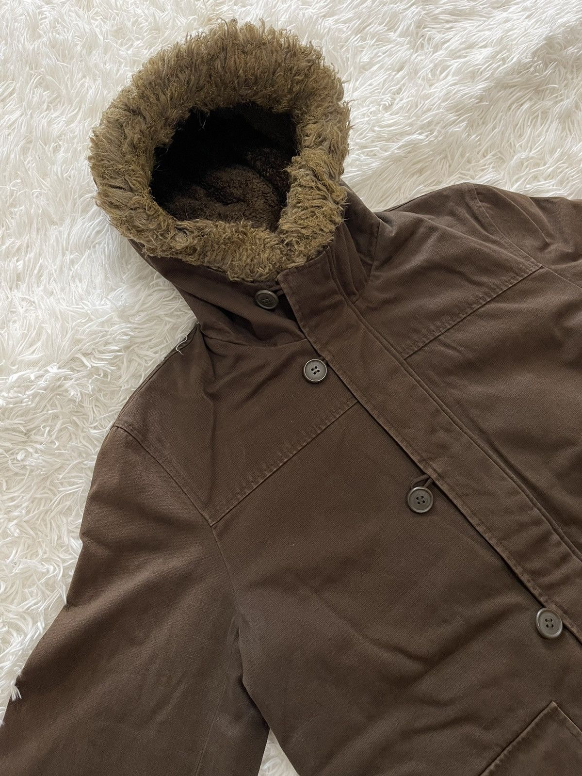 Michel Klein × Vintage Michel Klein Homme Fur Trimmed Linning Jacket Size M / US 6-8 / IT 42-44 - 4 Thumbnail
