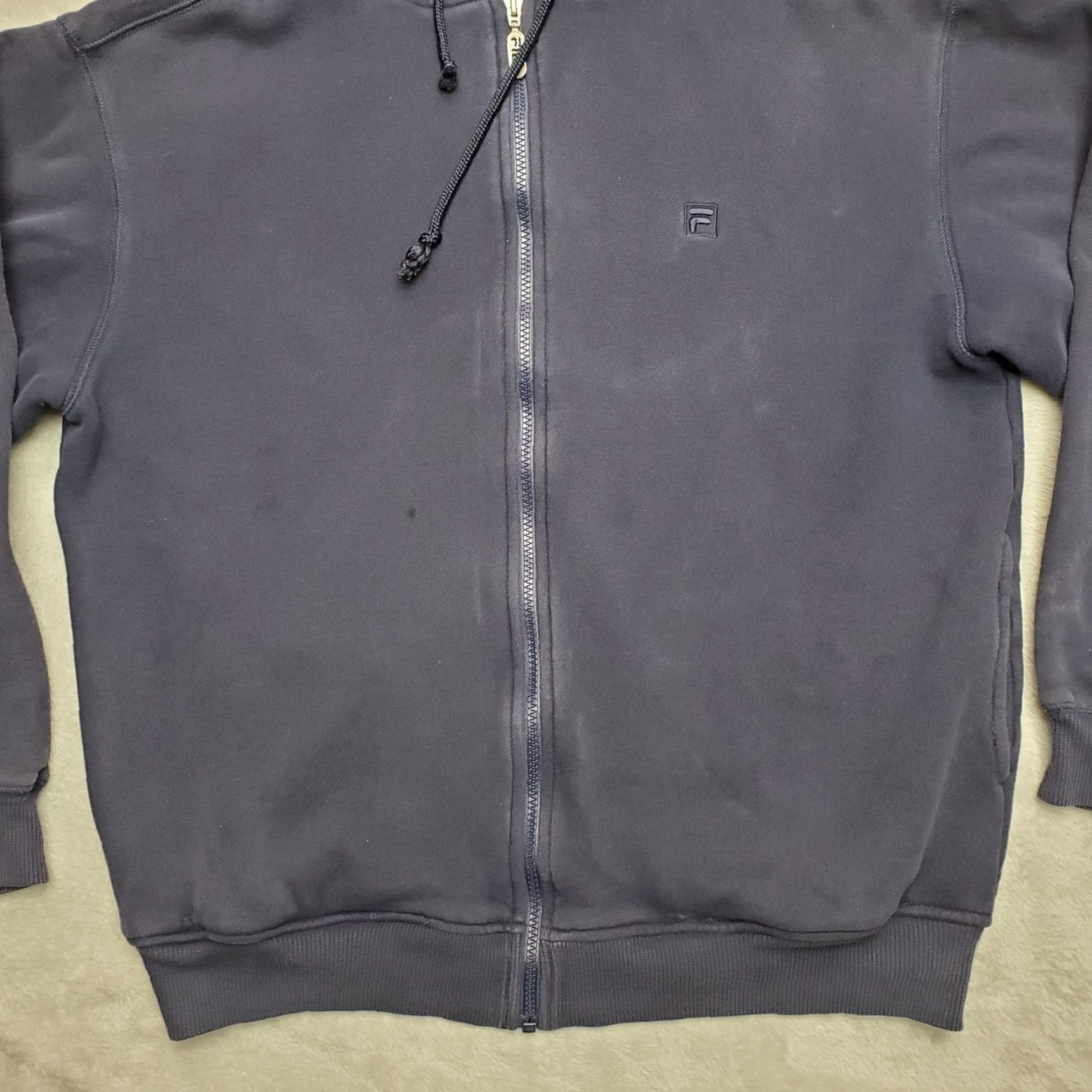 Fila VINTAGE FILA Hoodie Mens L Blue Long Sleeve Hooded Cotton Blend Outdoor Size US L / EU 52-54 / 3 - 3 Thumbnail