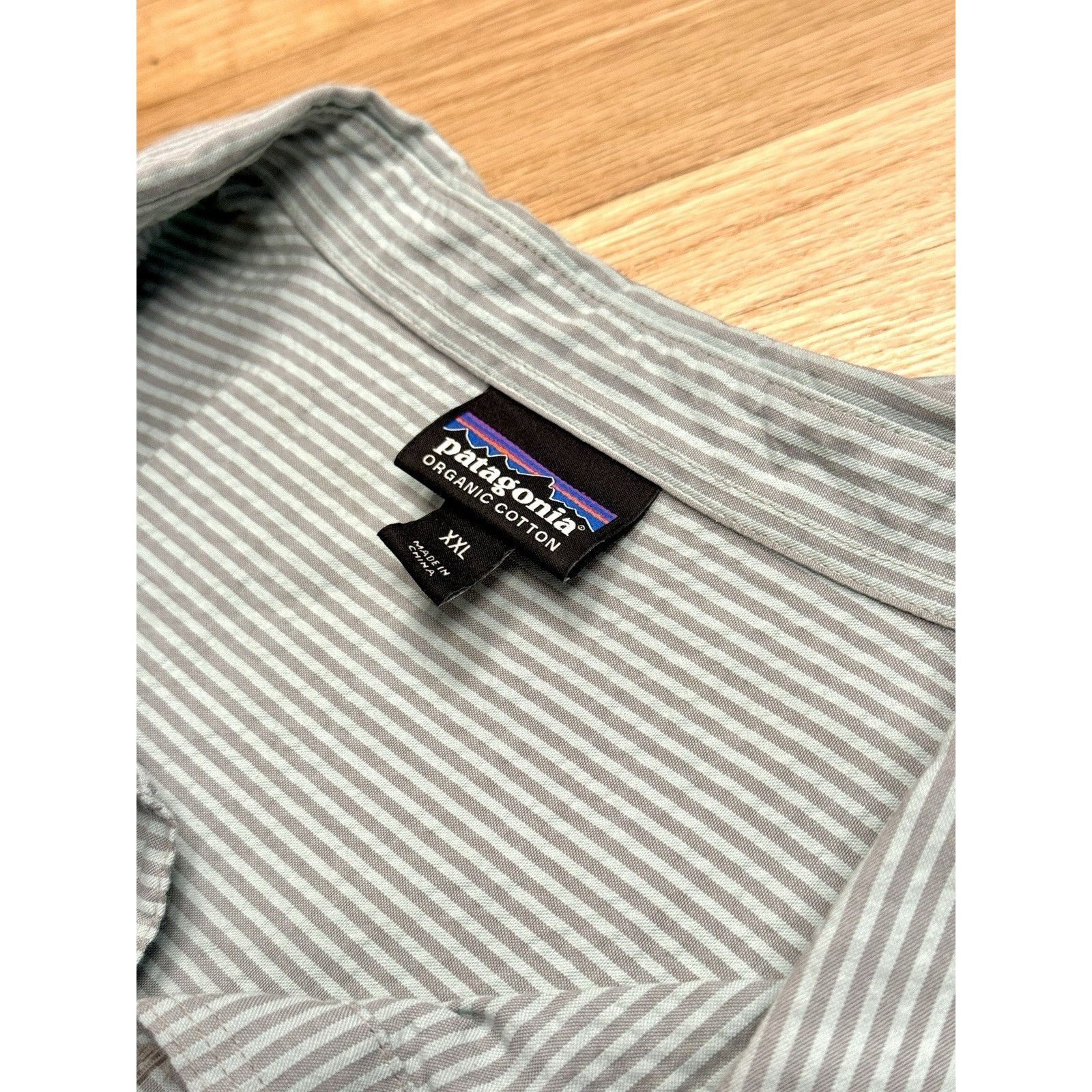 Patagonia Patagonia Organic Cotton Seersucker Pullover Shirt 2XL Size US XXL / EU 58 / 5 - 5 Thumbnail