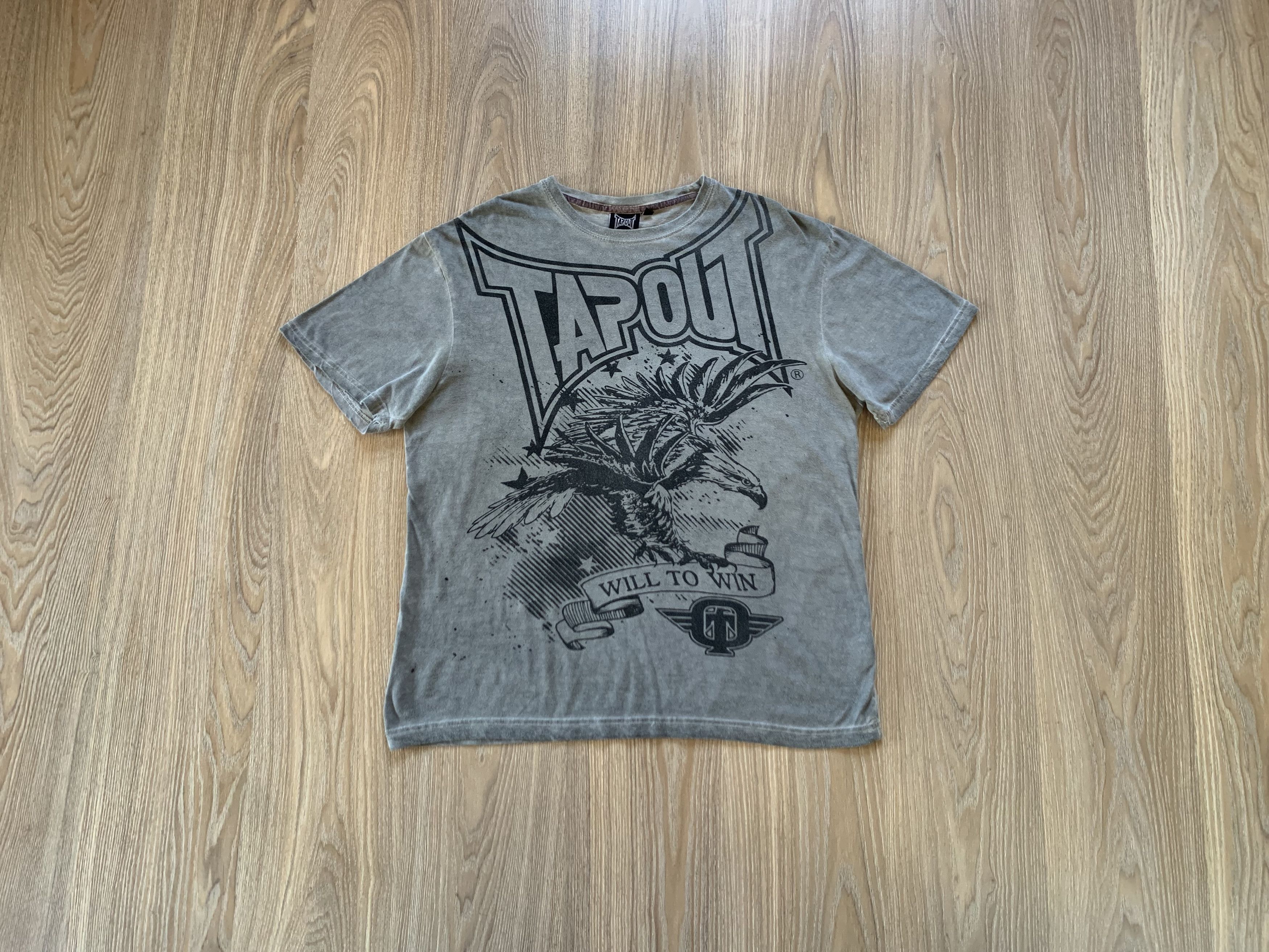 Tapout × Vintage Tapout Tie Dye Grey T Shirt Size US XL / EU 56 / 4 - 1 Thumbnail