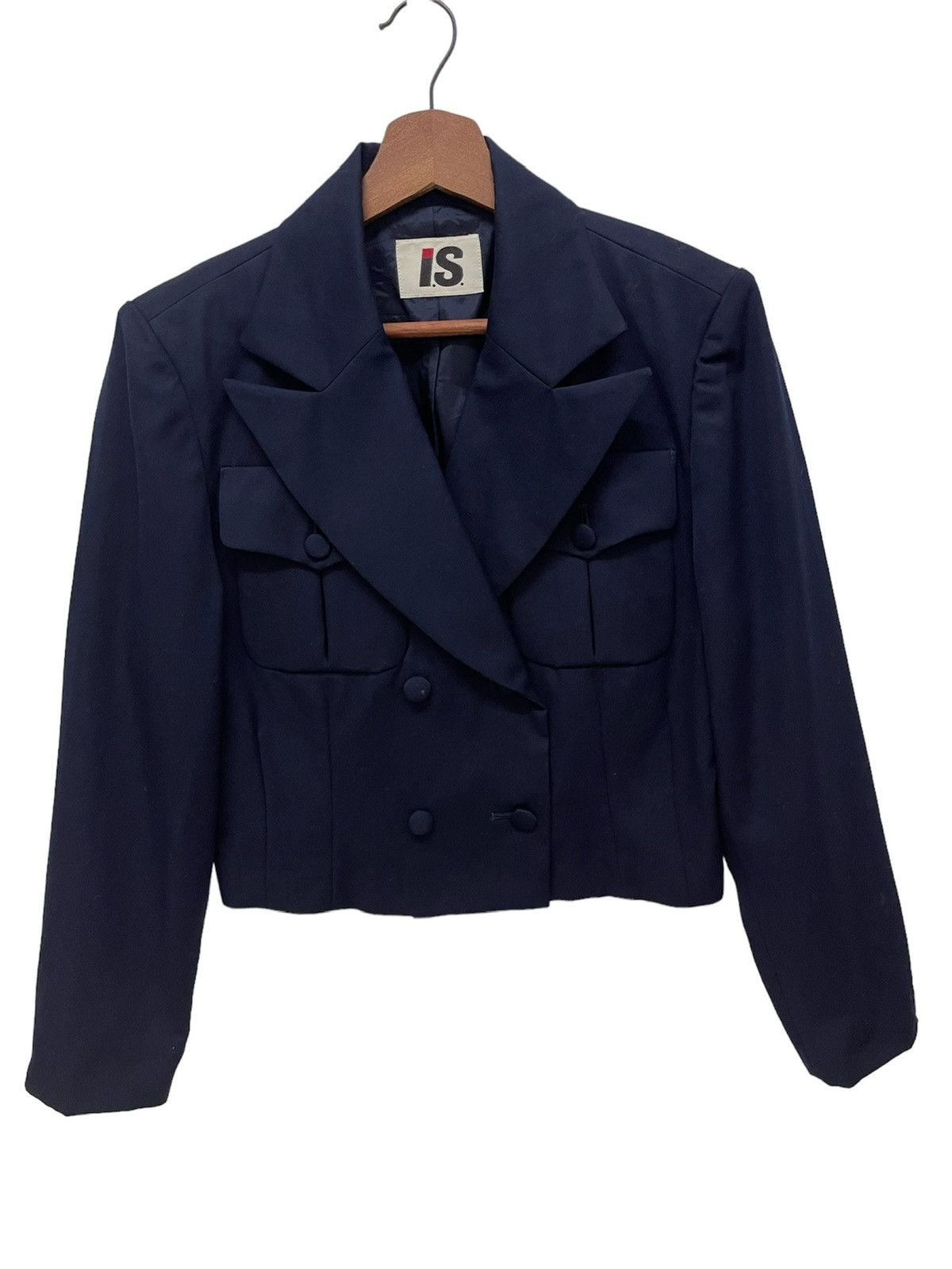 Issey Miyake × Vintage VINTAGE CROP JACKET I.S by ISSEY MIYAKE ARCHIVAL DESIGNER Size M / US 6-8 / IT 42-44 - 1 Thumbnail