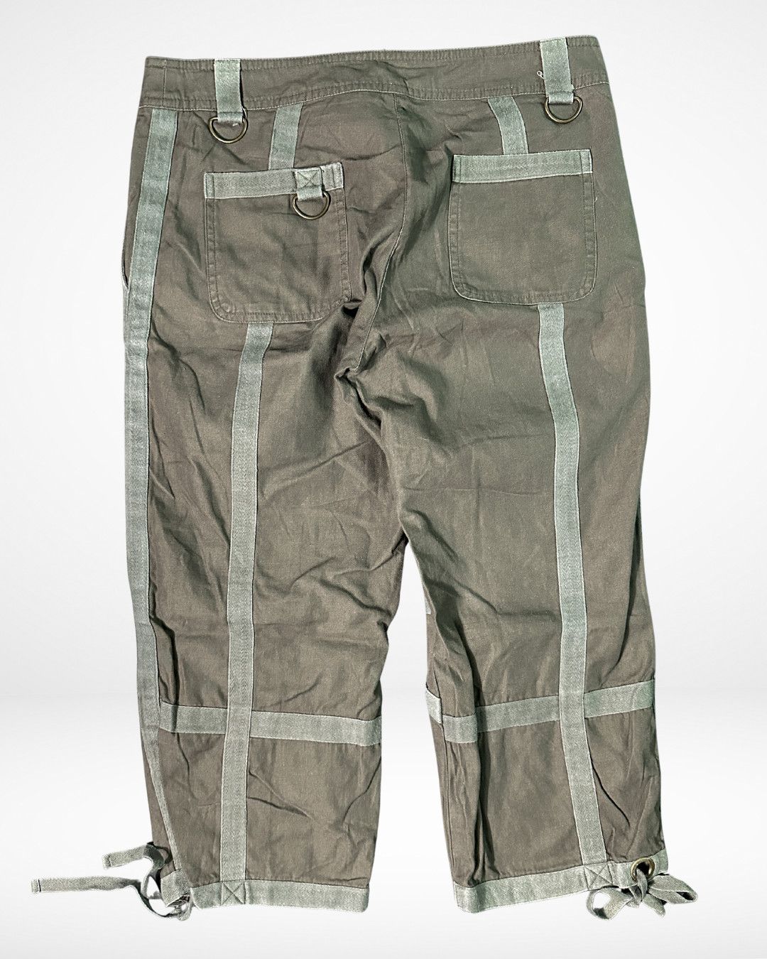 Japanese Brand 2000s Bondage Strap Capri Pants Size US 30 / EU 46 - 5 Thumbnail