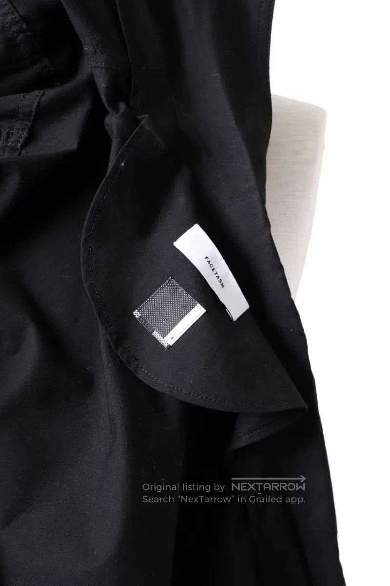 Facetasm Black Utility Jacket with Multiple Pockets XL. Size US XL / EU 56 / 4 - 6 Thumbnail