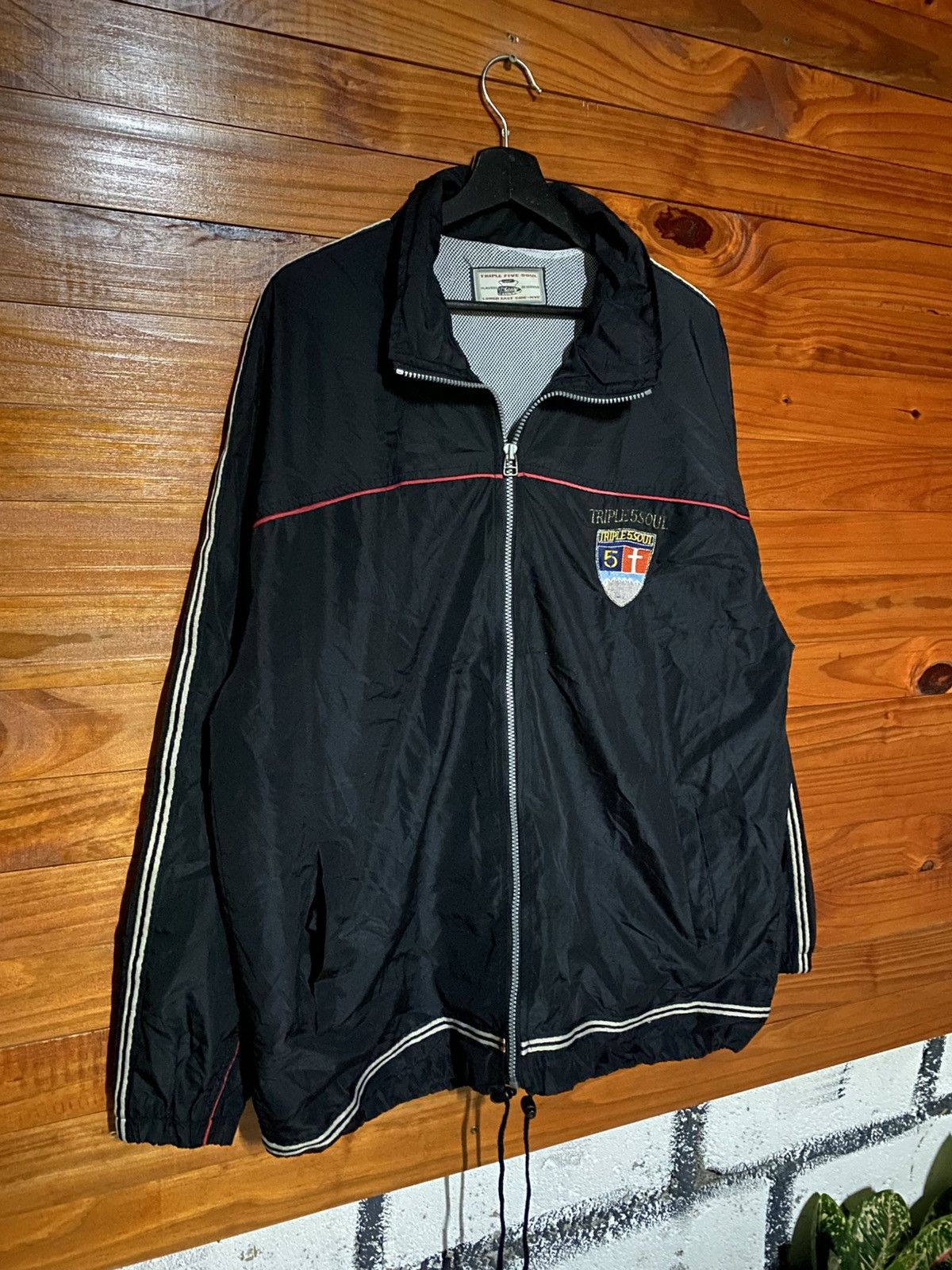 Triple 5 Soul Vintage Triple Five Soul Windbreaker Jacket –1990s/2000s NYC Size US L / EU 52-54 / 3 - 5 Thumbnail