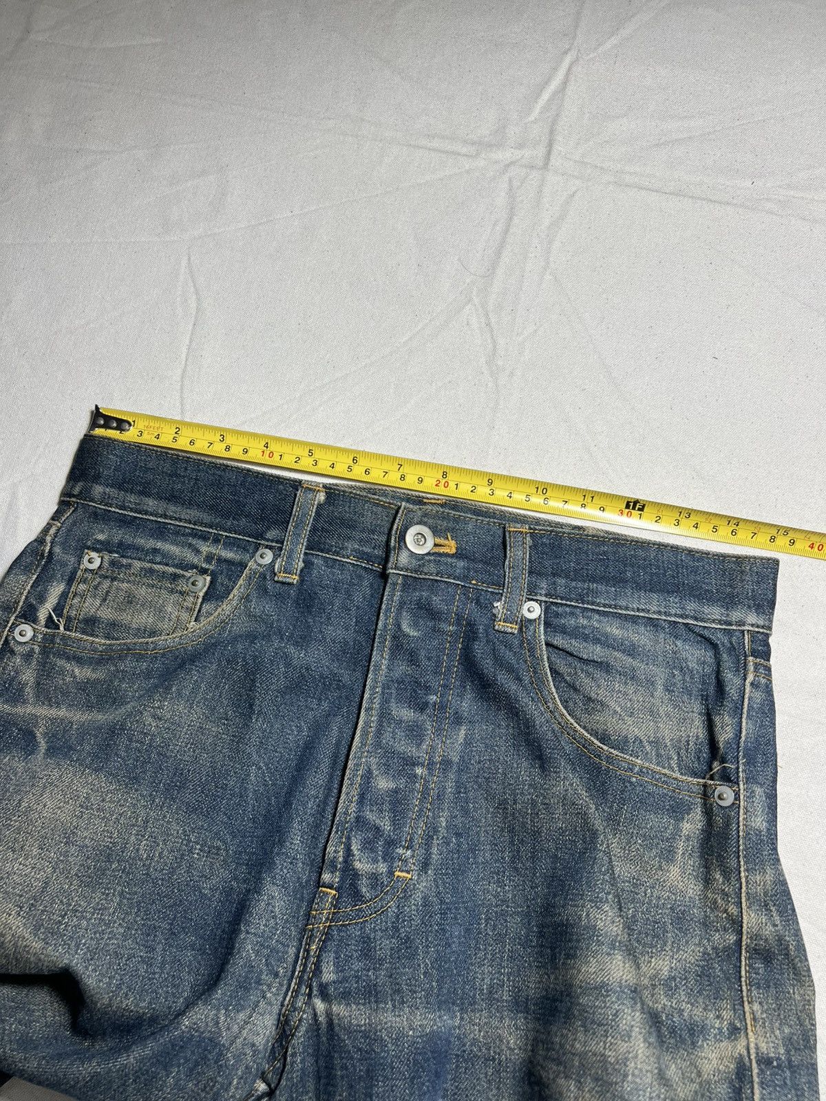 Yohji Yamamoto INED HOMME distressed denim Size US 30 / EU 46 - 8 Thumbnail